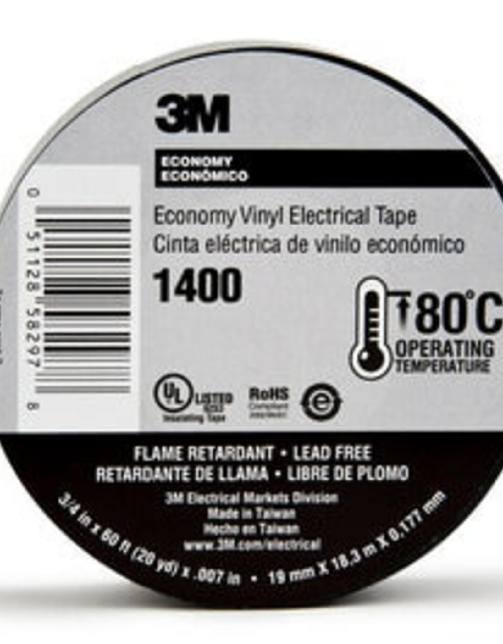 3M 3M Vinyl Electrical Tape Black - 3/4 IN