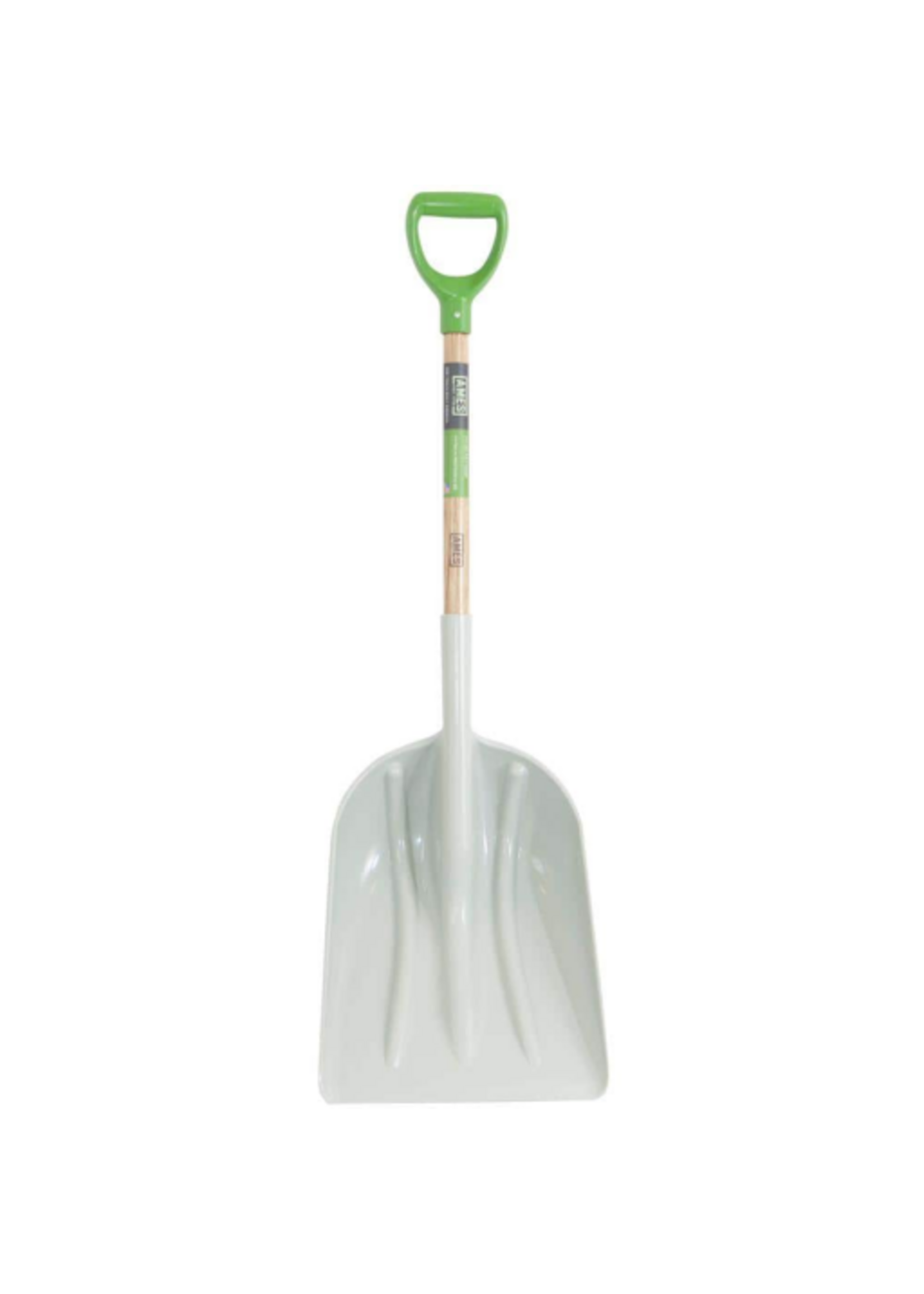 Ames Poly Shovel Wood - 14.5 in. W x 46.5 in. L