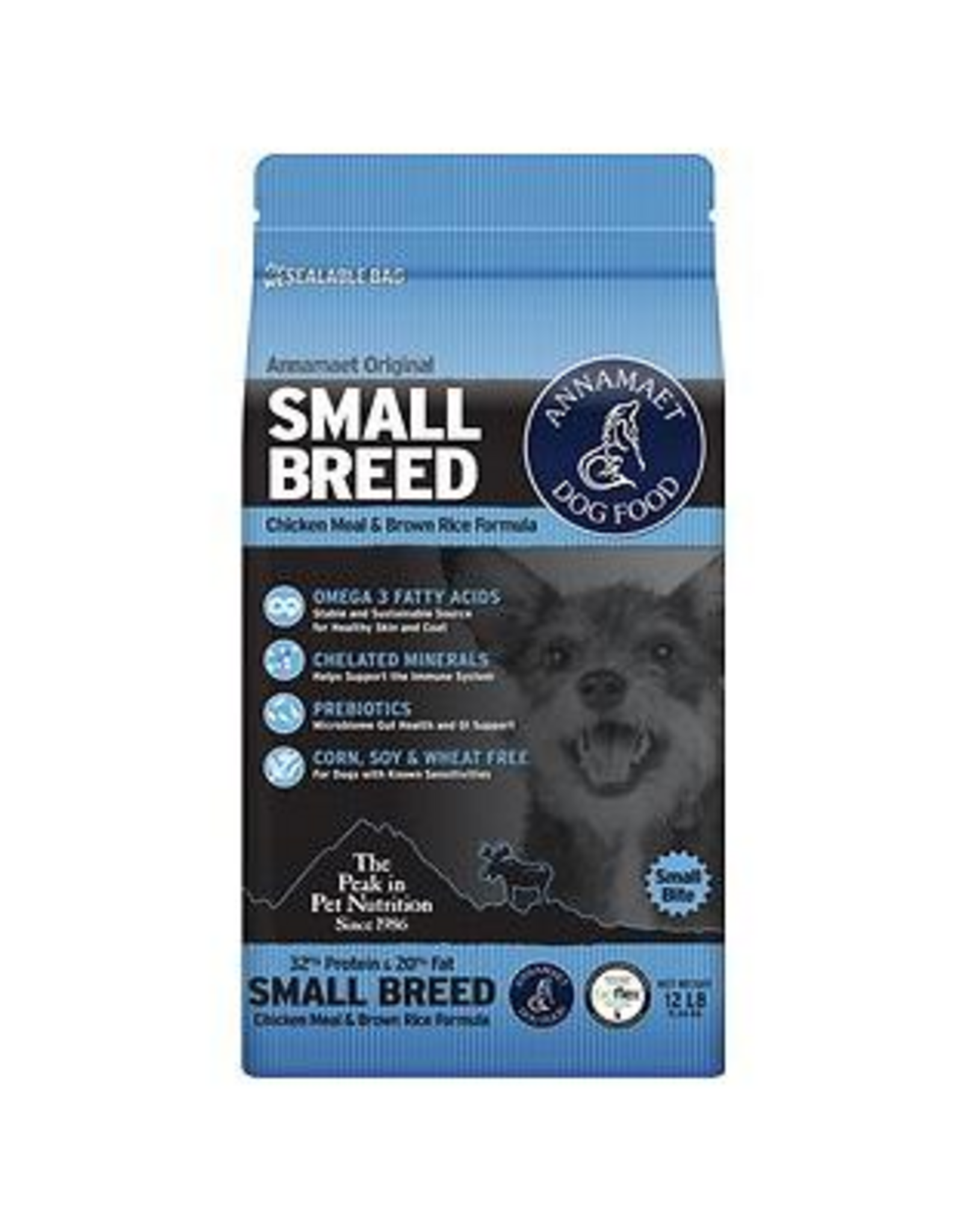 Annamaet Annamaet Original Small Breed 32% Chicken & Brown Rice Dry Dog Food - 12 lb