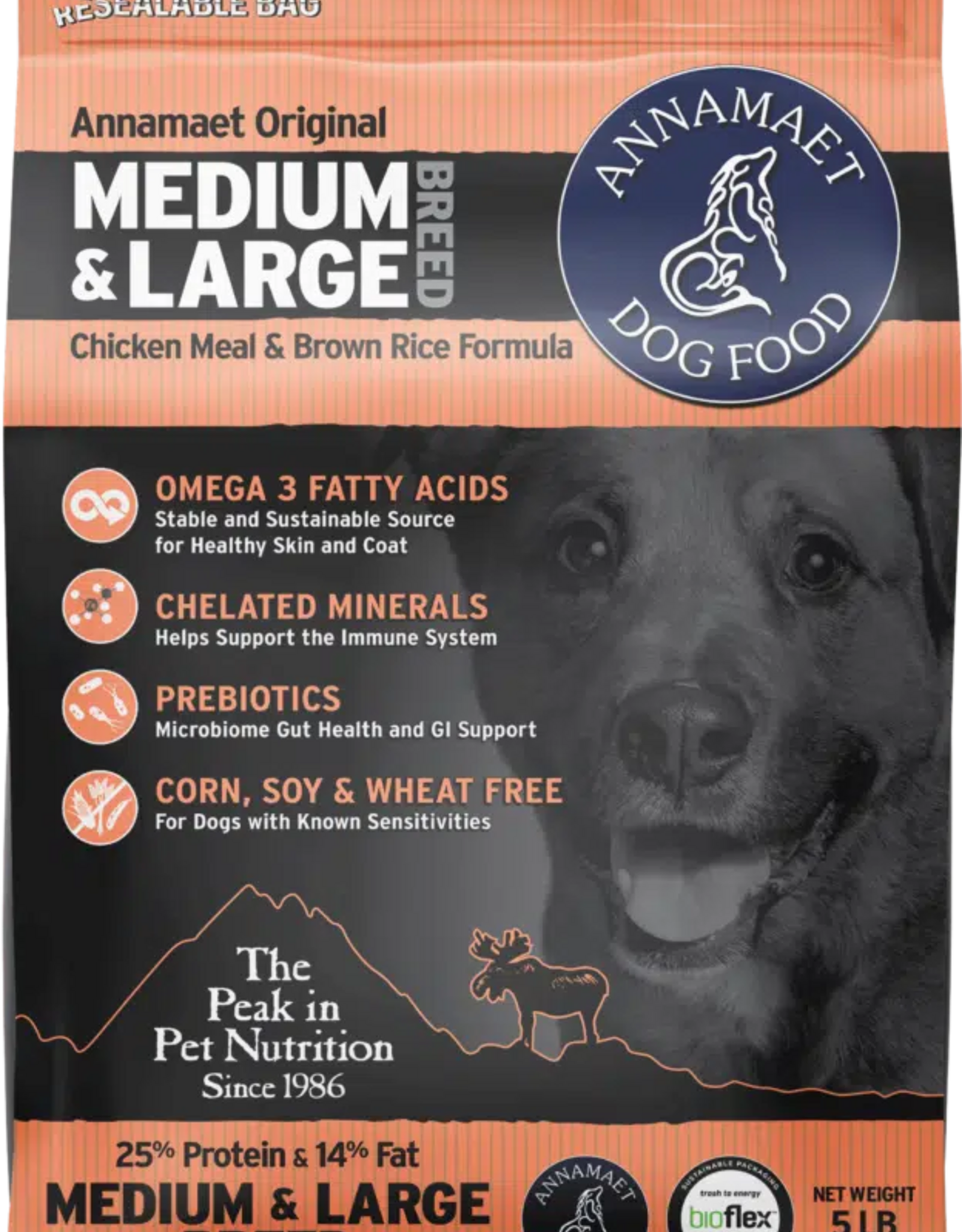 Annamaet Annamaet 25% Medium & Large Breed Dry Dog Food - 25 lb