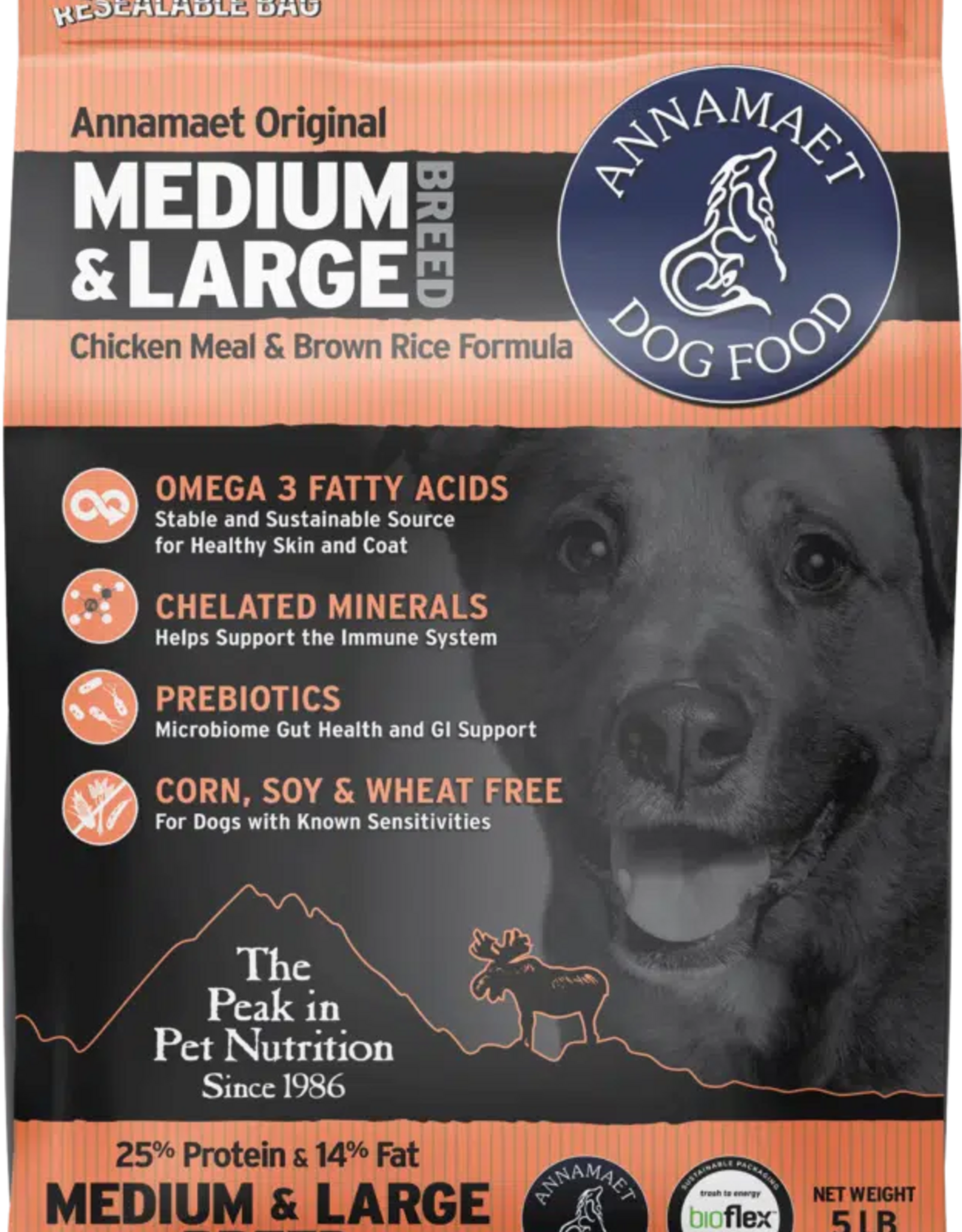 Annamaet Annamaet 25% Medium & Large Breed Dry Dog Food - 5 lb