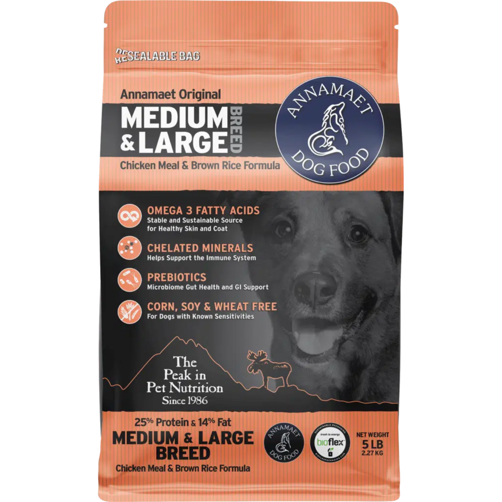 Annamaet Annamaet 25% Medium & Large Breed Dry Dog Food - 5 lb