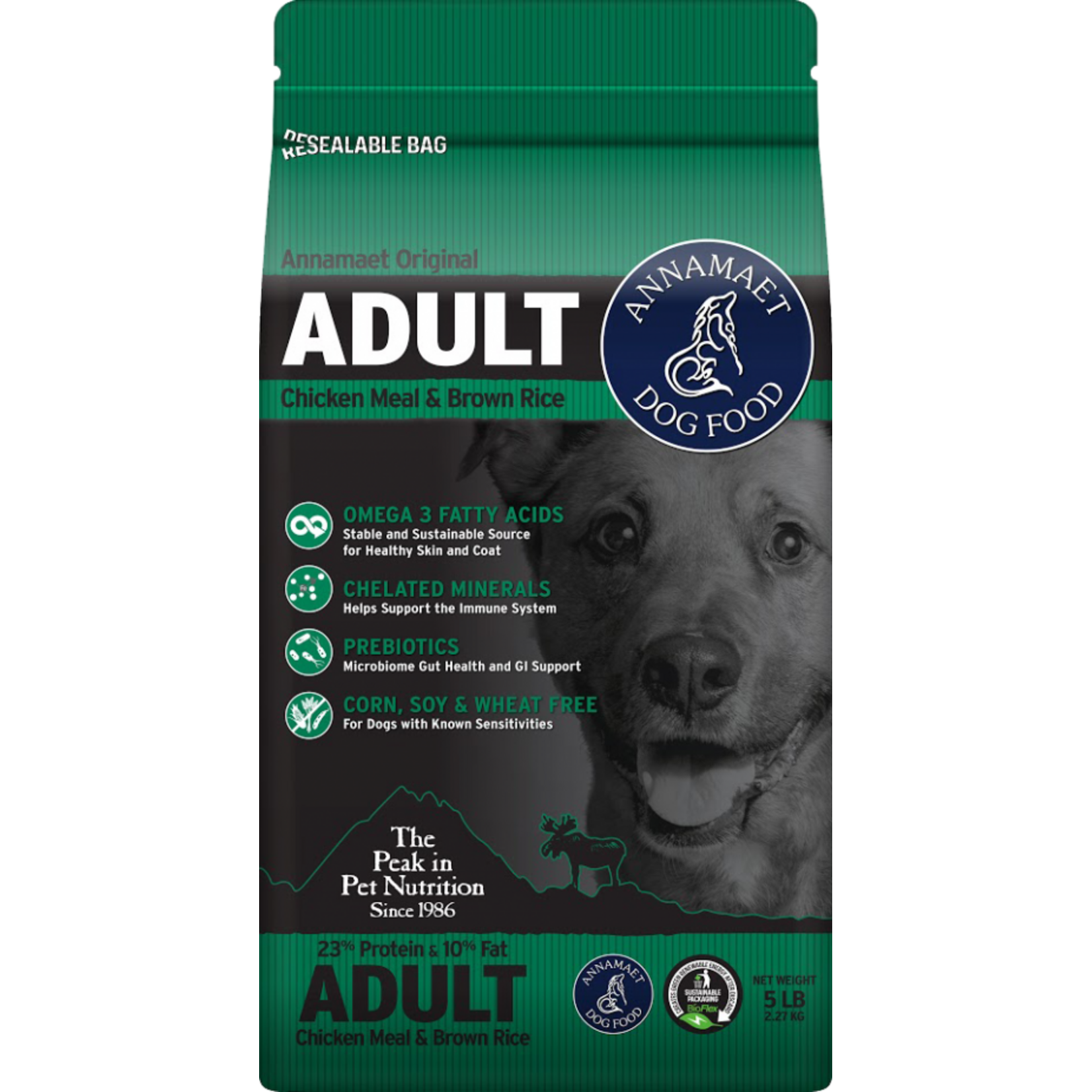 Annamaet Annamaet Original 23% Adult Chicken & Rice Dog Food - 25 lb