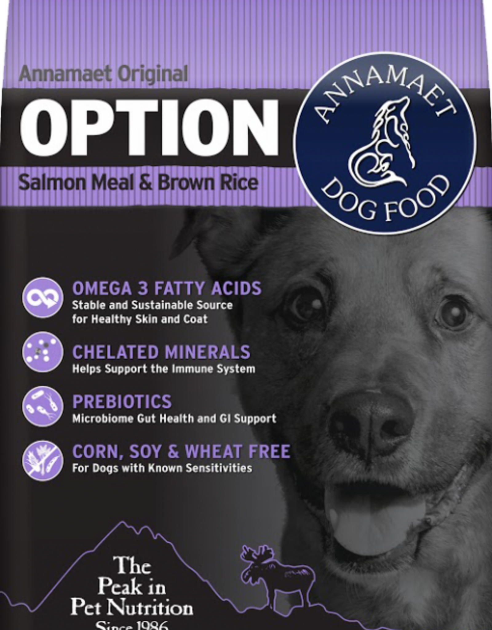 Annamaet Annamaet Original Option 24% Salmon Meal & Brown Rice Dry Dog Food - 25 lb