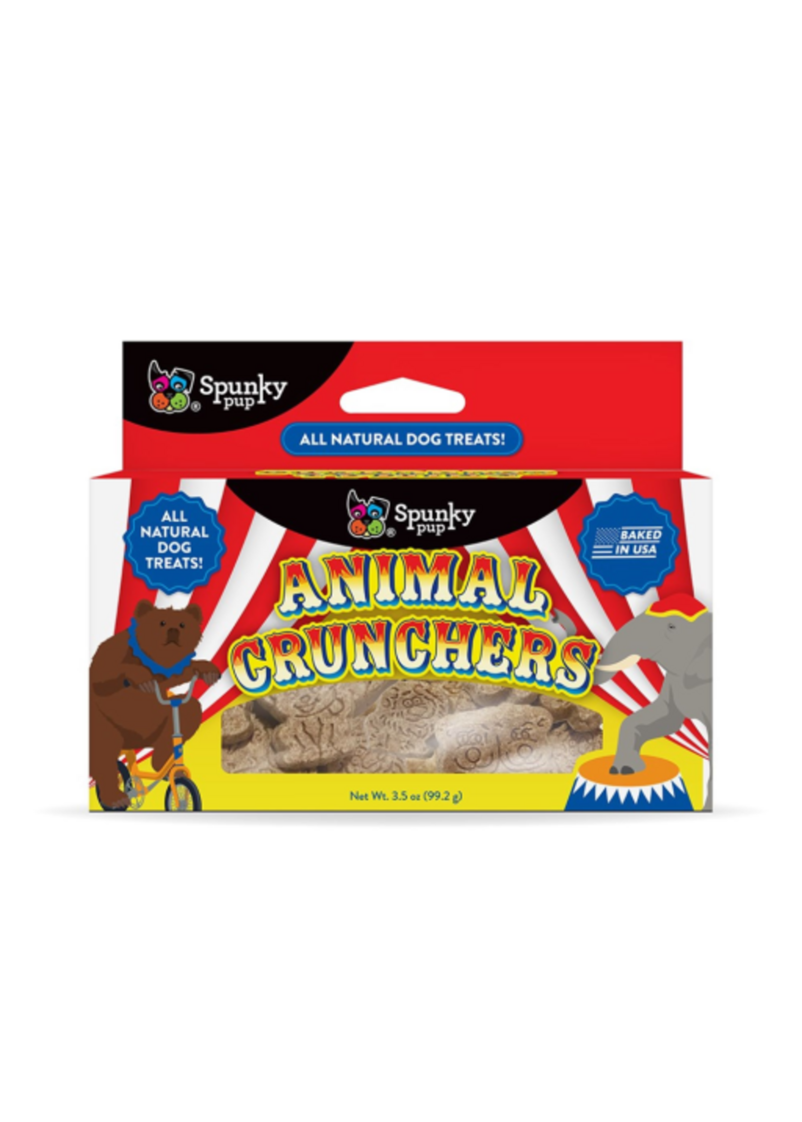 Spunky Pup Spunky Pup Animal Crunchers Peanut Butter Biscuits Dog Treats - 3.5 oz