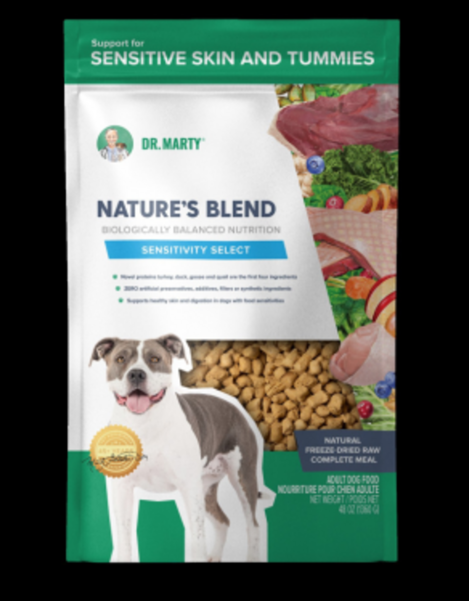 Dr. Marty Dr Marty Nature's Blend Sensitivity Select Freeze Dried Raw Dog Food - 48 oz