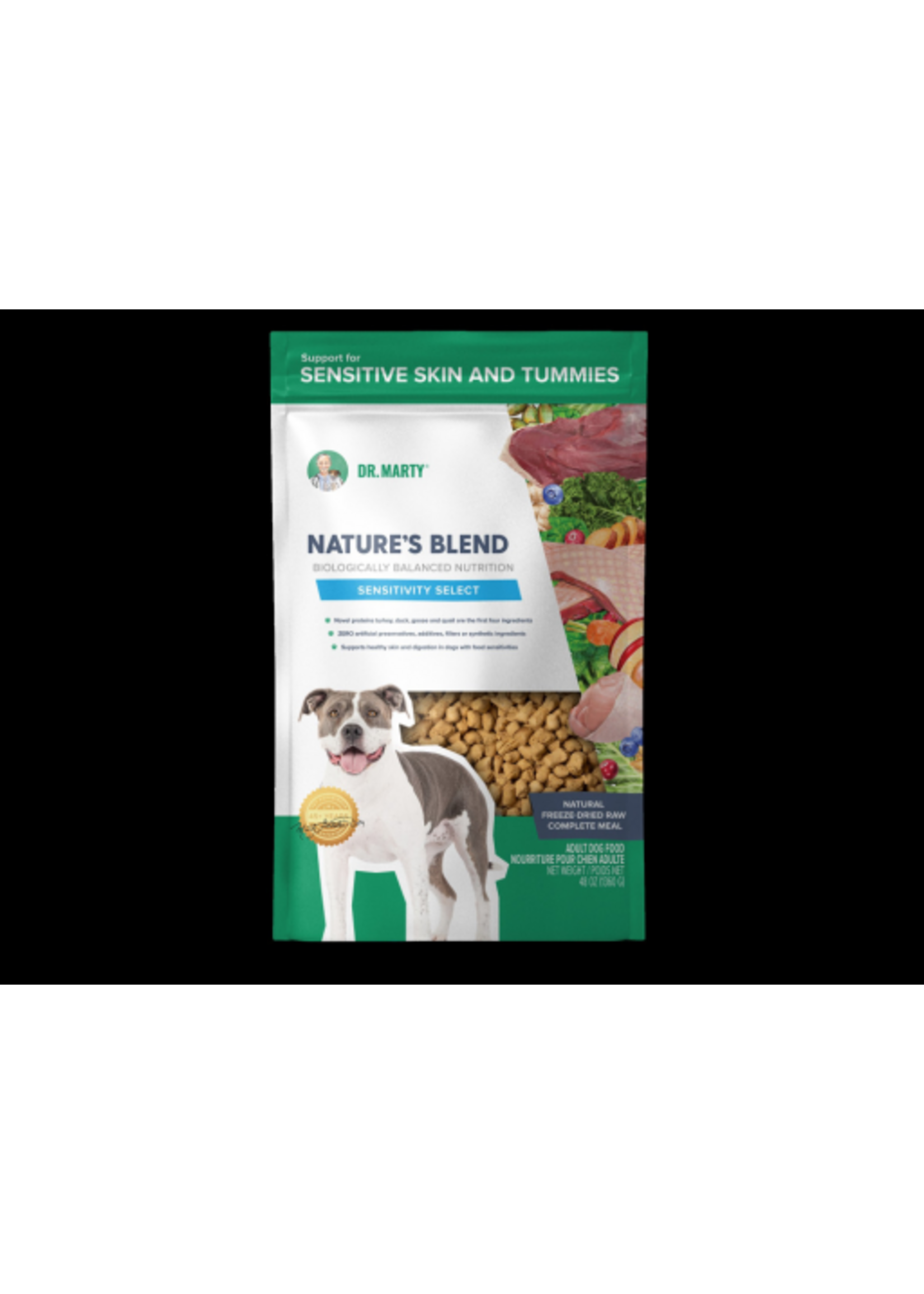 Dr. Marty Dr Marty Nature's Blend Sensitivity Select Freeze Dried Raw Dog Food - 48 oz
