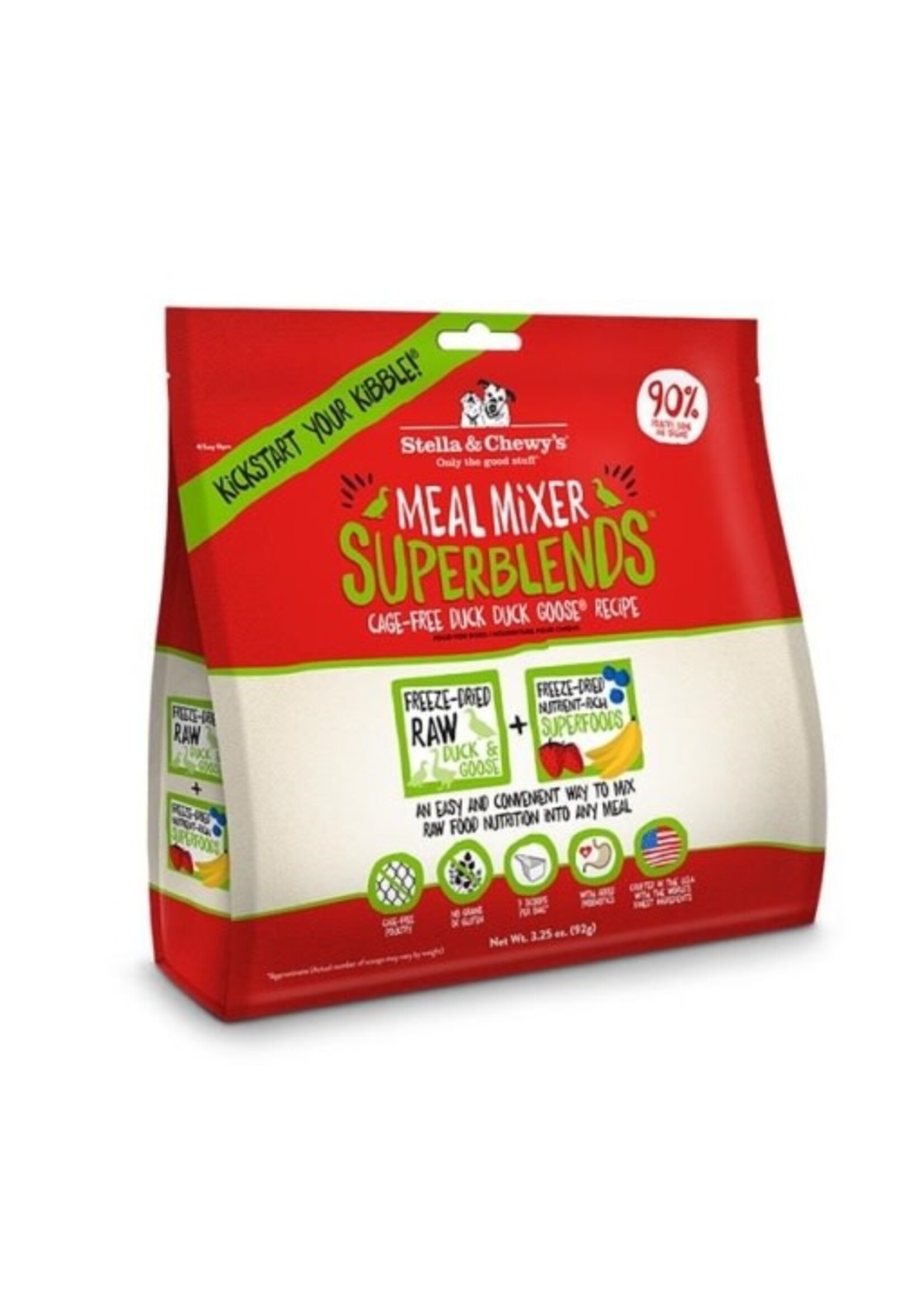 Stella & Chewy's Stella & Chewy's Freeze Dried Raw Duck Duck Goose Meal Mixers Grain Free Dog Food Topper - 18 Oz