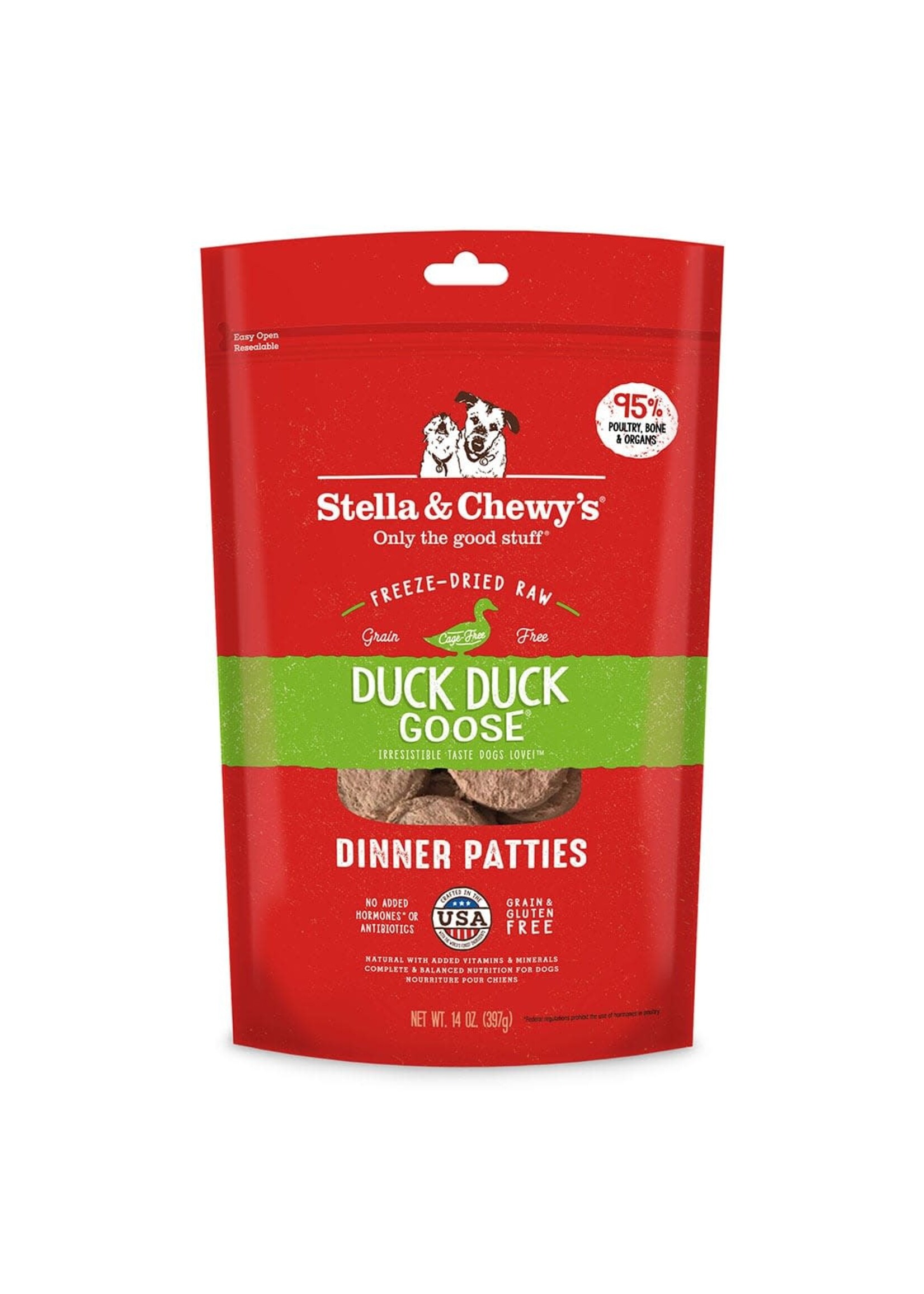 Stella & Chewy's Stella & Chewy's Dog Freeze Dried Duck Duck Goose Dinner Patties - 14 oz
