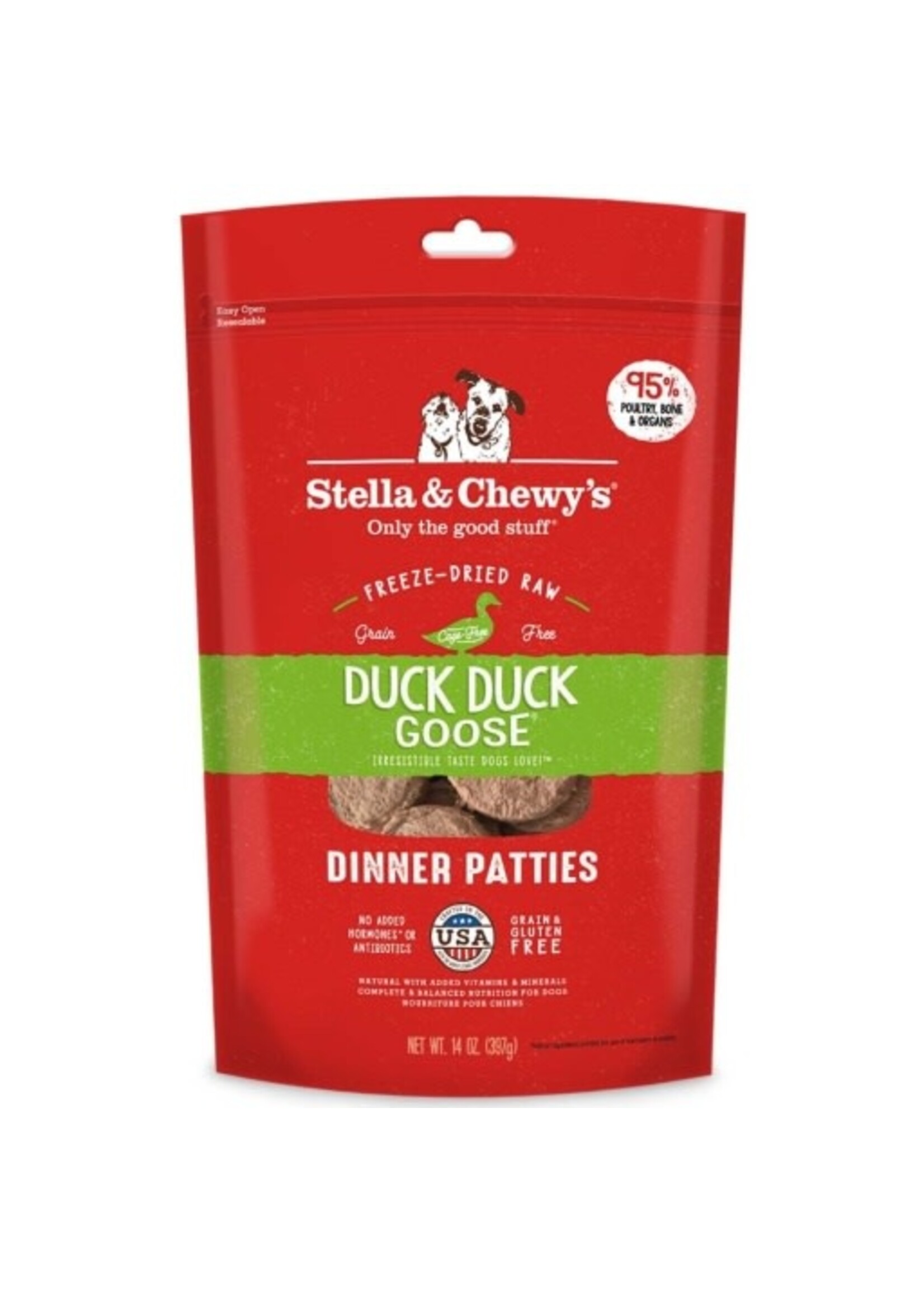 Stella & Chewy's Stella & Chewy's Dog Freeze Dried Duck Duck Goose Dinner Patties - 14 oz