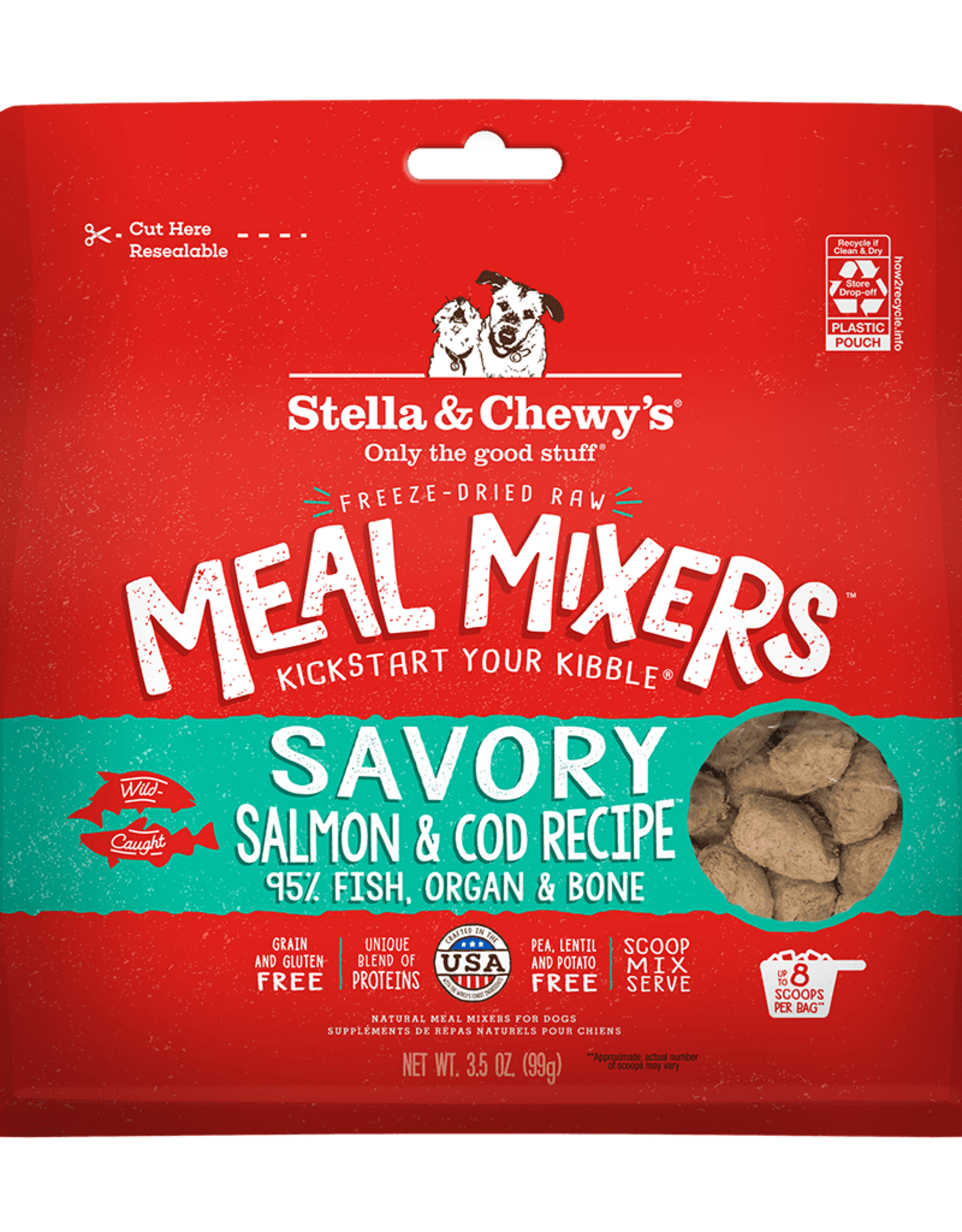 Stella & Chewy's Stella & Chewy's Dog Freeze Dried Salmon & Cod Meal Mixers - 18 oz