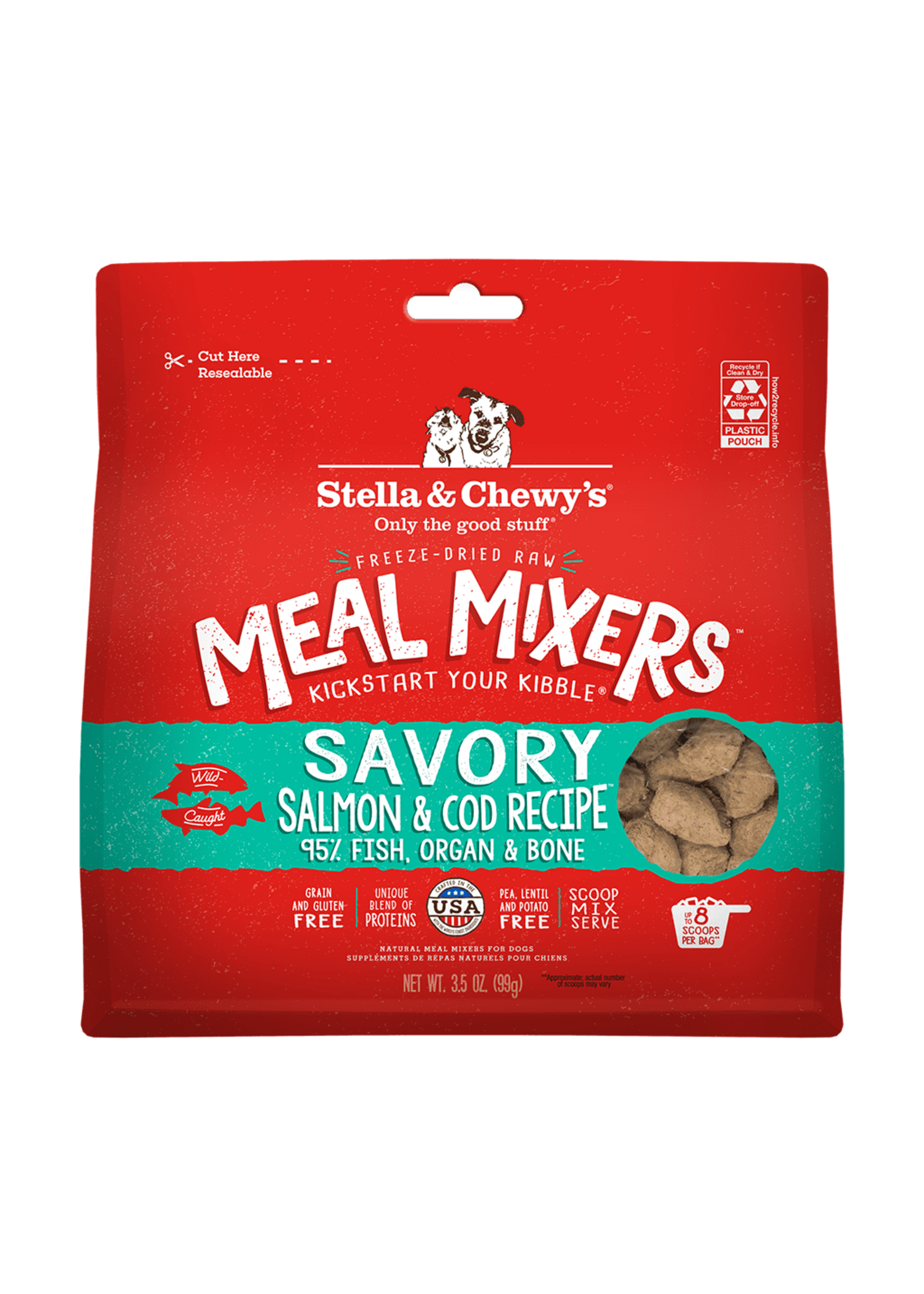Stella & Chewy's Stella & Chewy's Dog Freeze Dried Salmon & Cod Meal Mixers - 8 oz
