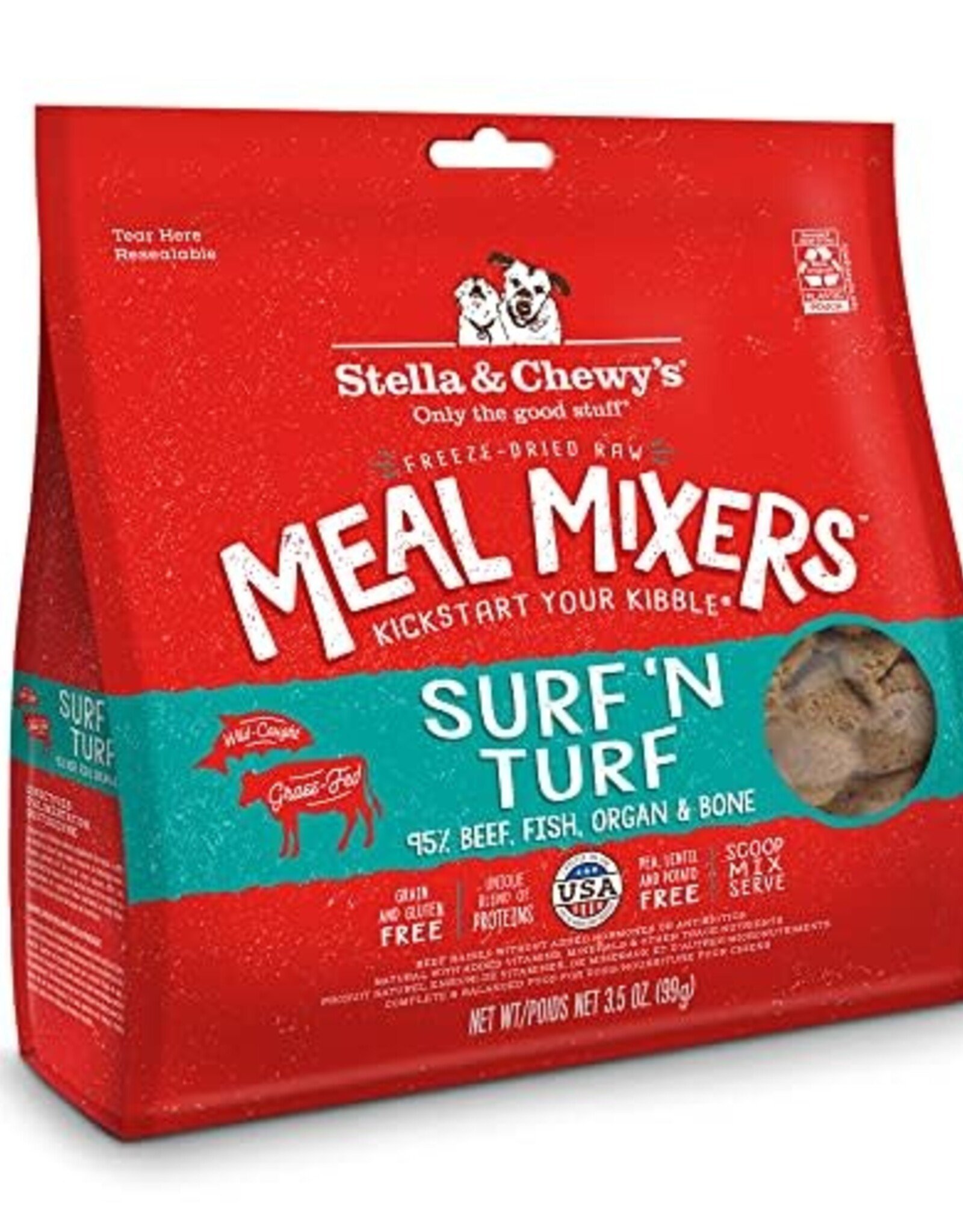 Stella & Chewy's Stella & Chewy's Dog Freeze Dried Surf & Turf Meal Mixers - 3.5 oz