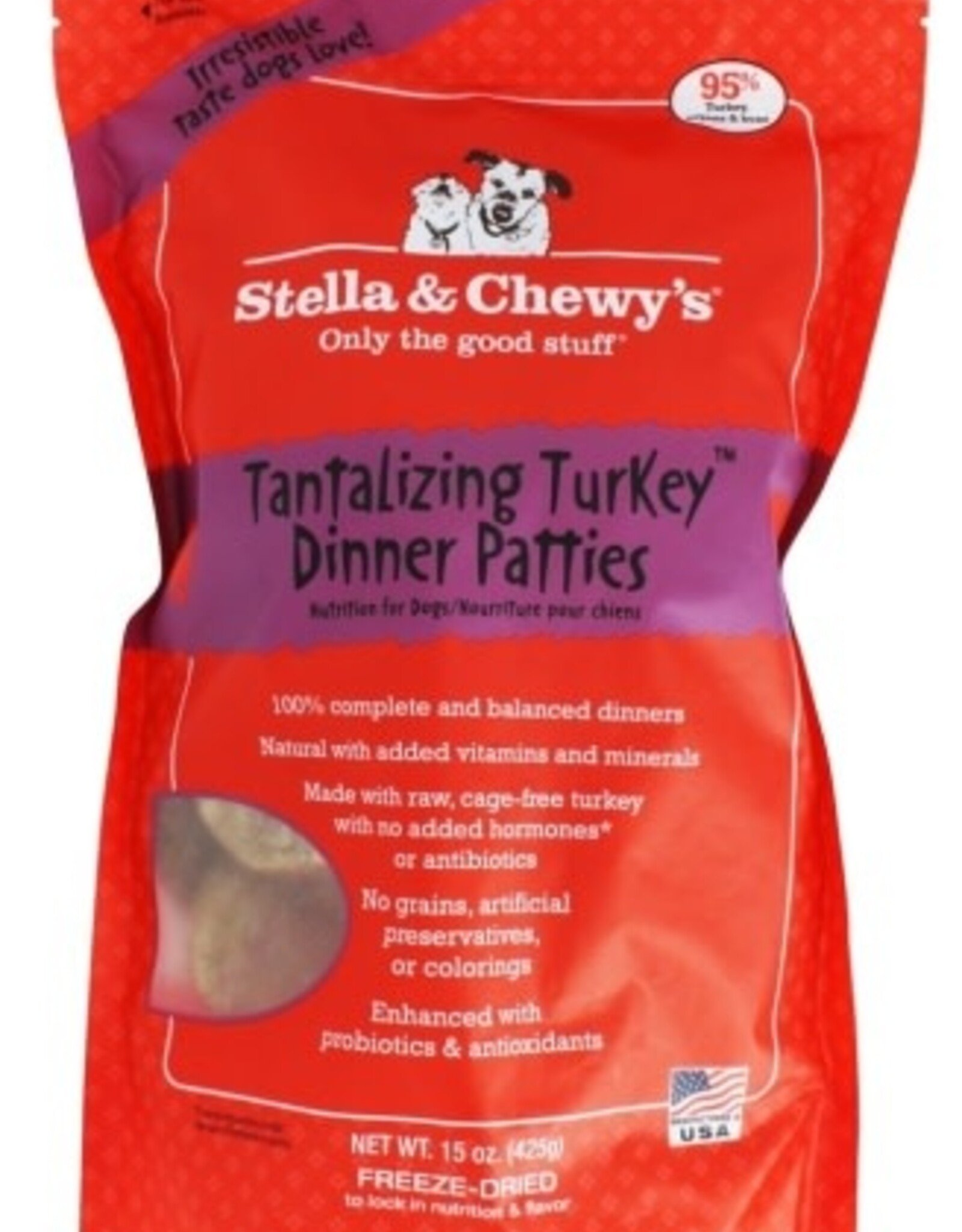 Stella & Chewy's Stella & Chewy's Dog Freeze Dried Turkey Dinner Patties - 15 oz