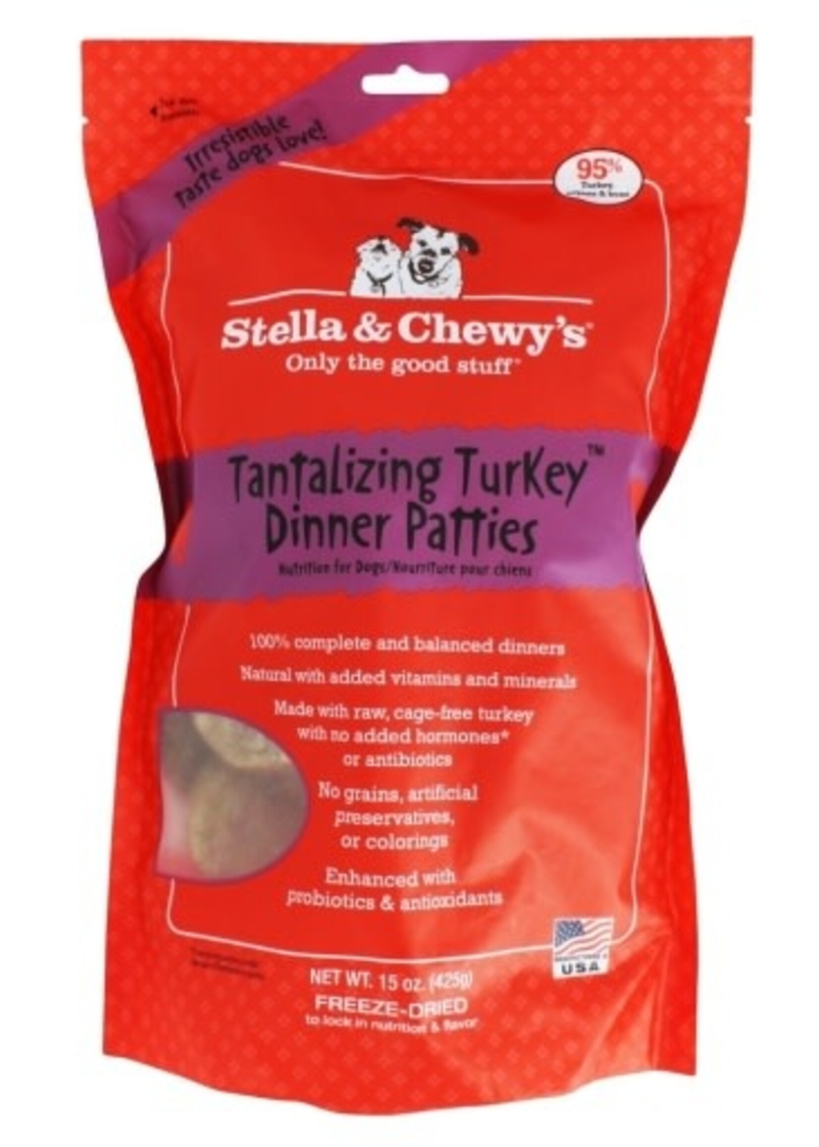 Stella & Chewy's Stella & Chewy's Dog Freeze Dried Turkey Dinner Patties - 15 oz