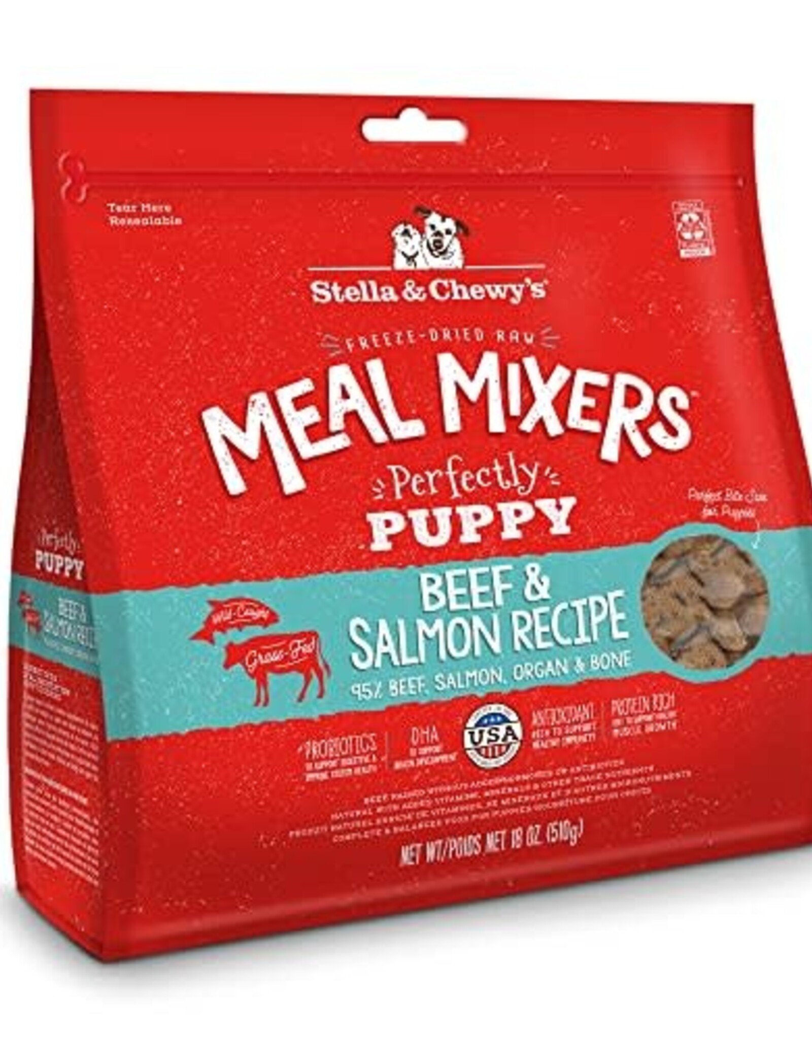 Stella & Chewy's Stella & Chewy's Freeze Dried Grain Free Raw Meal Mixers Puppy Beef & Salmon - 18 oz