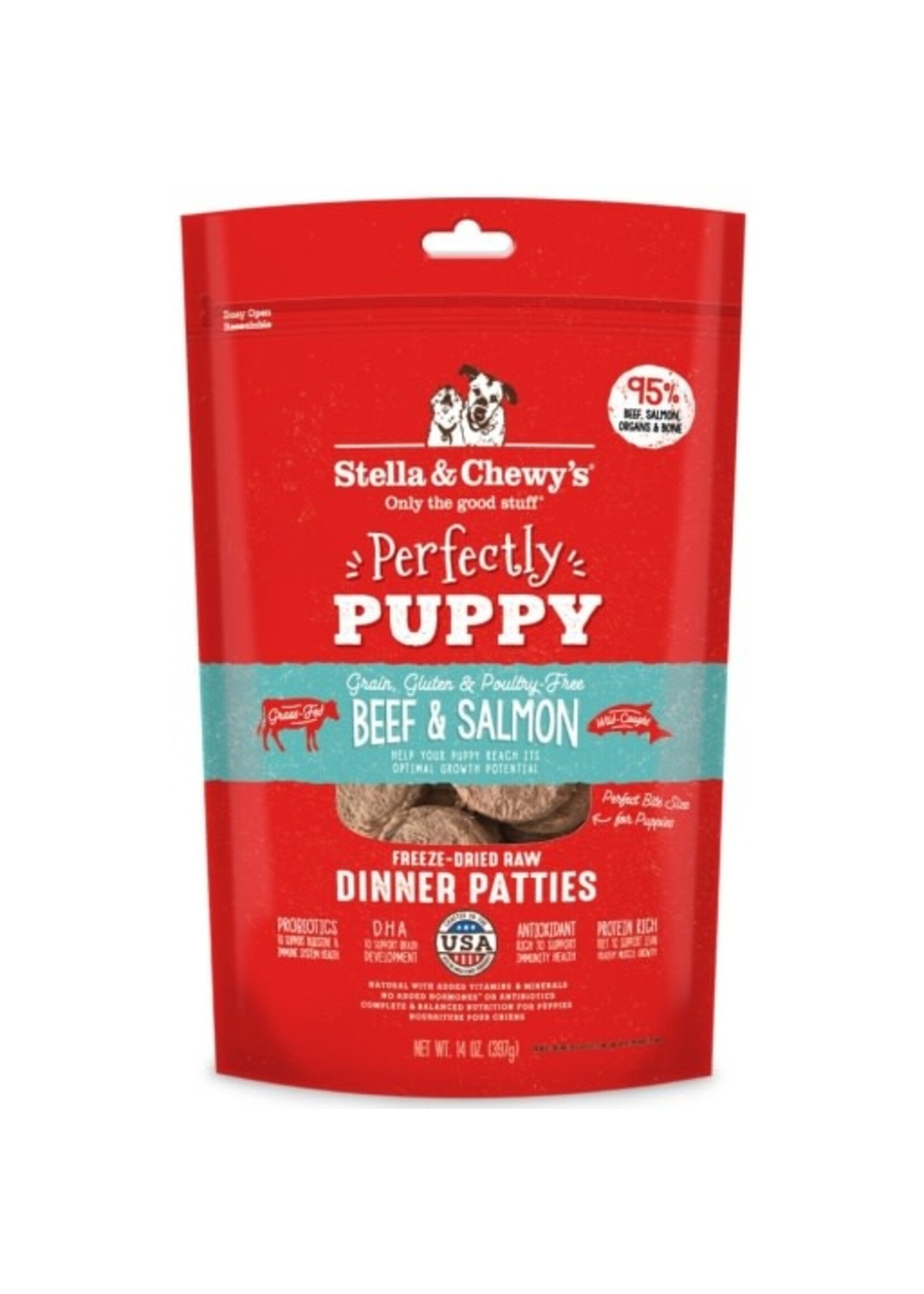 Stella & Chewy's Stella & Chewy's Puppy Freeze Dried Beef & Salmon Dinner Patties - 14 oz