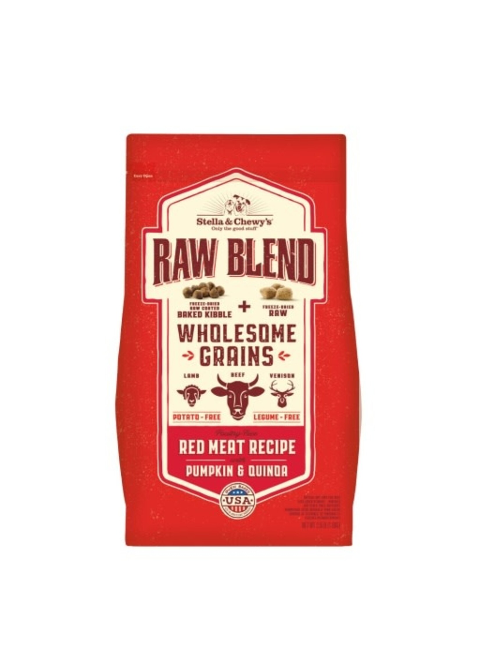 Stella & Chewy's Stella & Chewy's Raw Blend Kibble with Wholesome Grains Red Meat Recipe Dry Dog Food - 22 Lb Bag