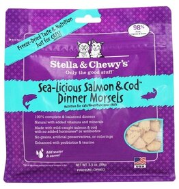 Stella & Chewy's Stella & Chewy's Sea-Licious Salmon & Cod Dinner Morsels Grain Free Freeze Dried Raw Cat Food - 3.5 Oz