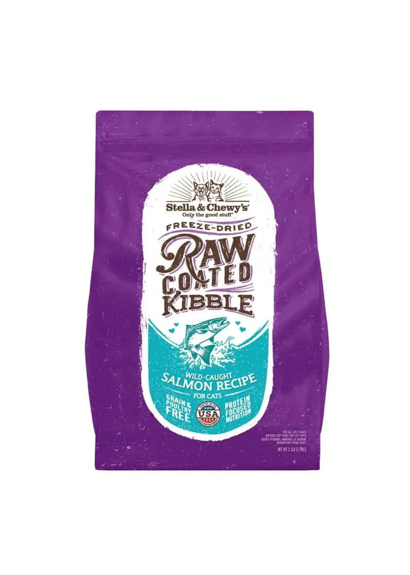 Stella & Chewy's Stella & Chewy's Raw Coated Grain Free Wild Caught Salmon Dry Cat Food - 5 lb