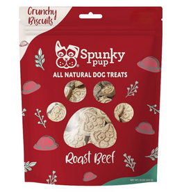 Spunky Pup Spunky Pup Roast Beef Crunchy Biscuits Dog Treats - 10 oz