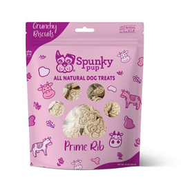 Spunky Pup Spunky Pup Prime Rib Crunchy Biscuits Dog Treats - 10 oz