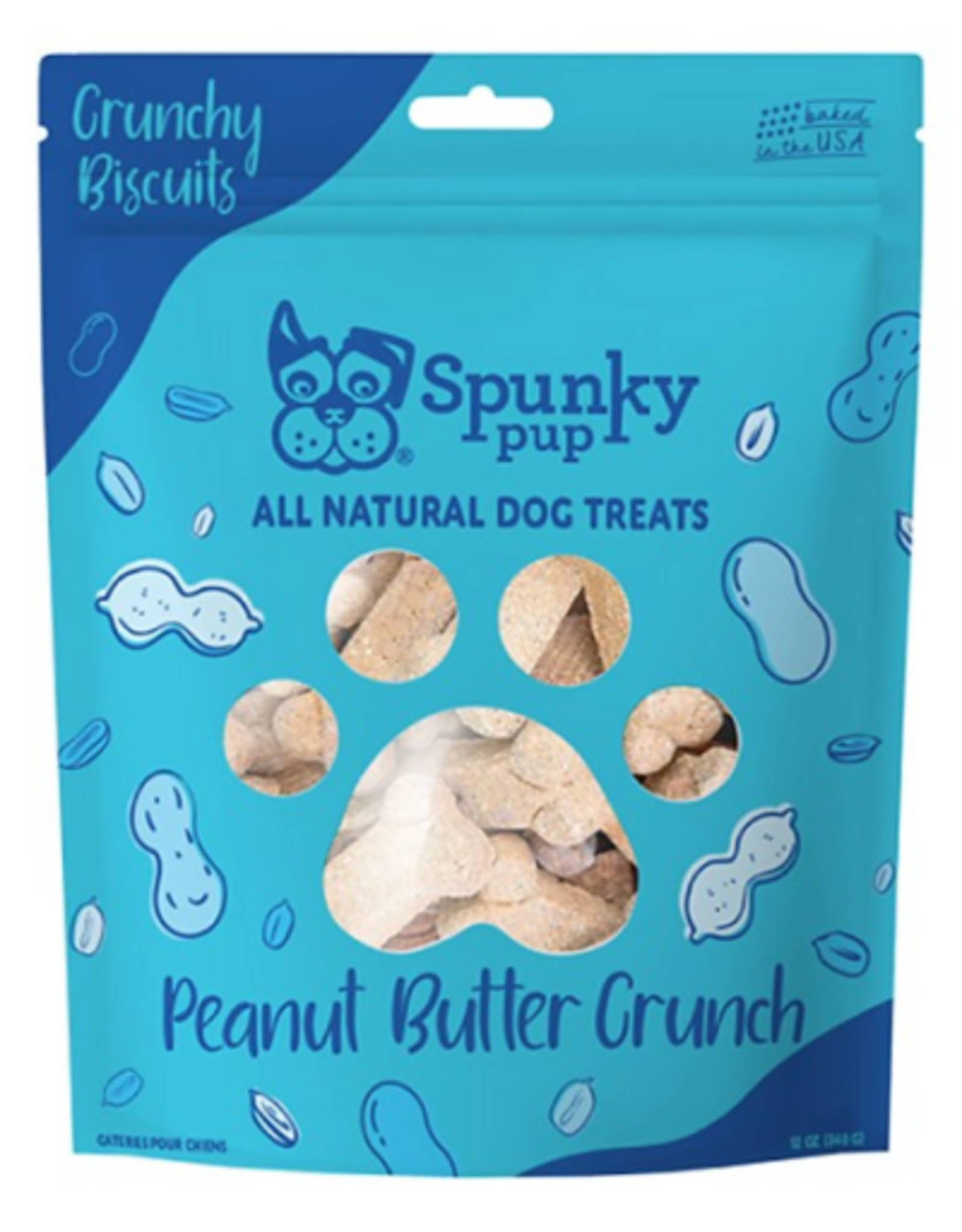 Spunky Pup Spunky Pup Peanut Butter Crunchy Biscuits Dog Treats - 10 oz