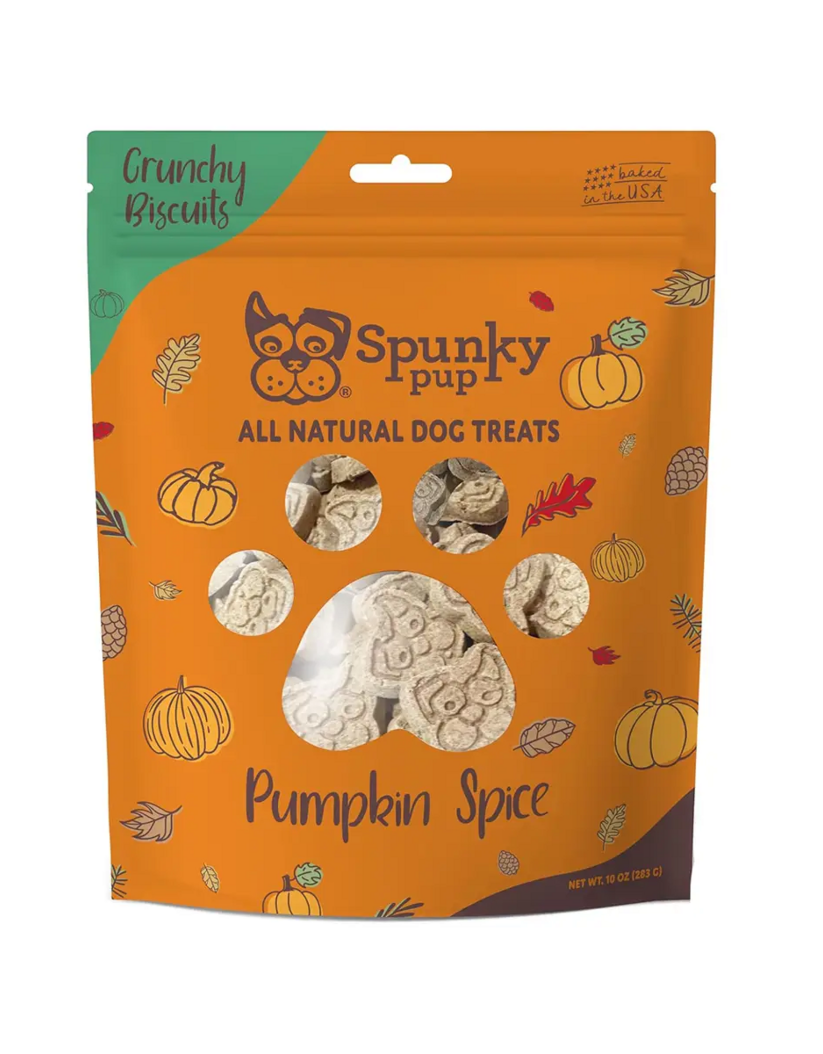 Spunky Pup Spunky Pup Pumpkin Spice Crunchy Biscuits Dog Treats - 12 oz