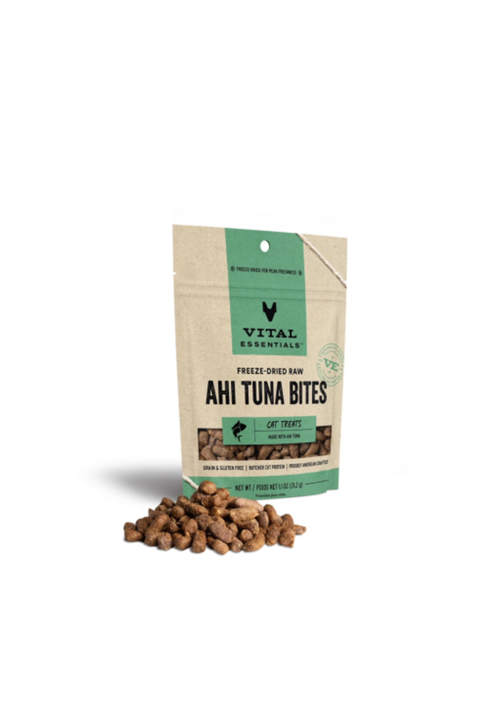 Vital Essentials Vital Essentials Freeze-Dried Ahi Tuna Bites Cat Treats - 1.1 oz