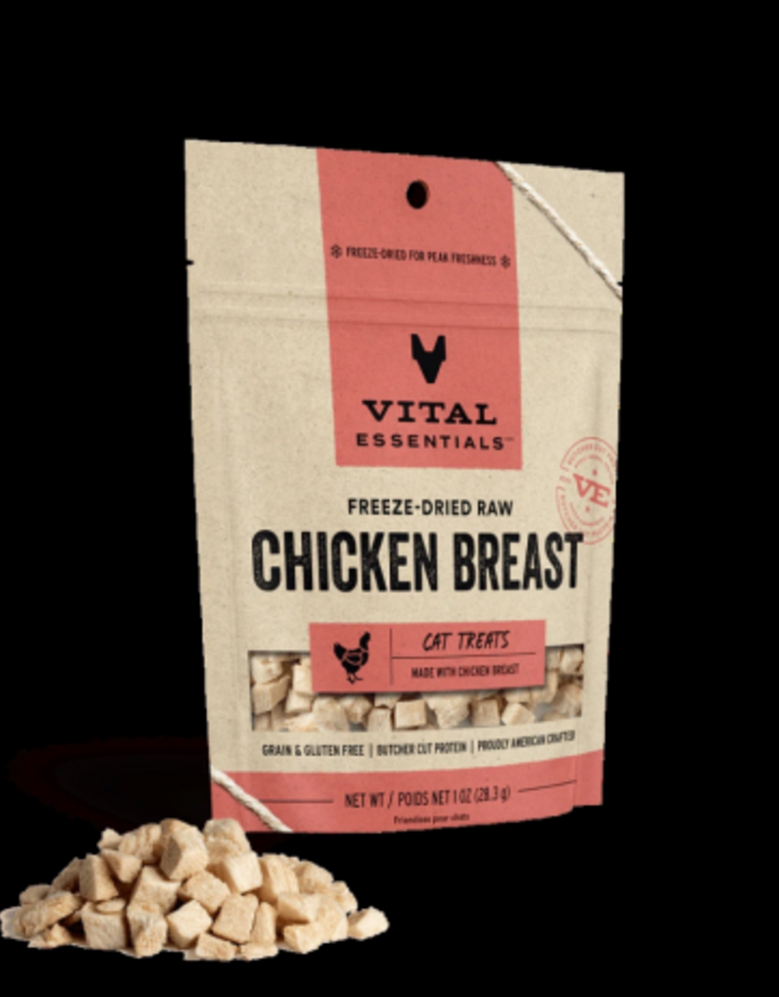 Vital Essentials Vital Essentials Freeze-Dried Chicken Breast Cat Treats - 1 oz