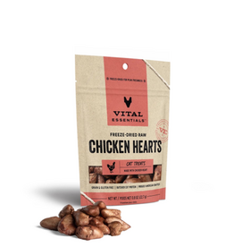 Vital Essentials Vital Essentials Freeze-Dried Chicken Hearts Cat Treats - 0.8 oz