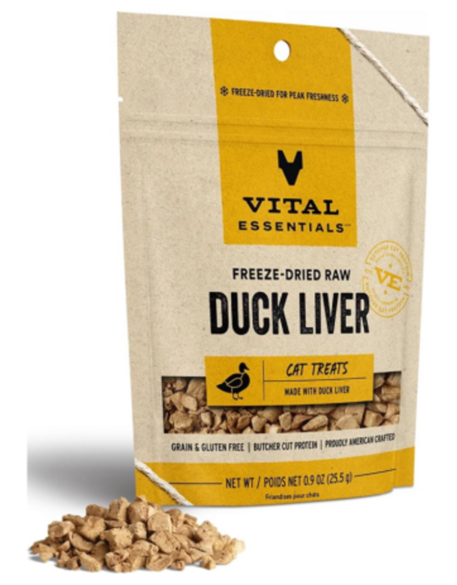 Vital Essentials Vital Essentials Freeze-Dried Duck Liver Cat Treats - .9 oz