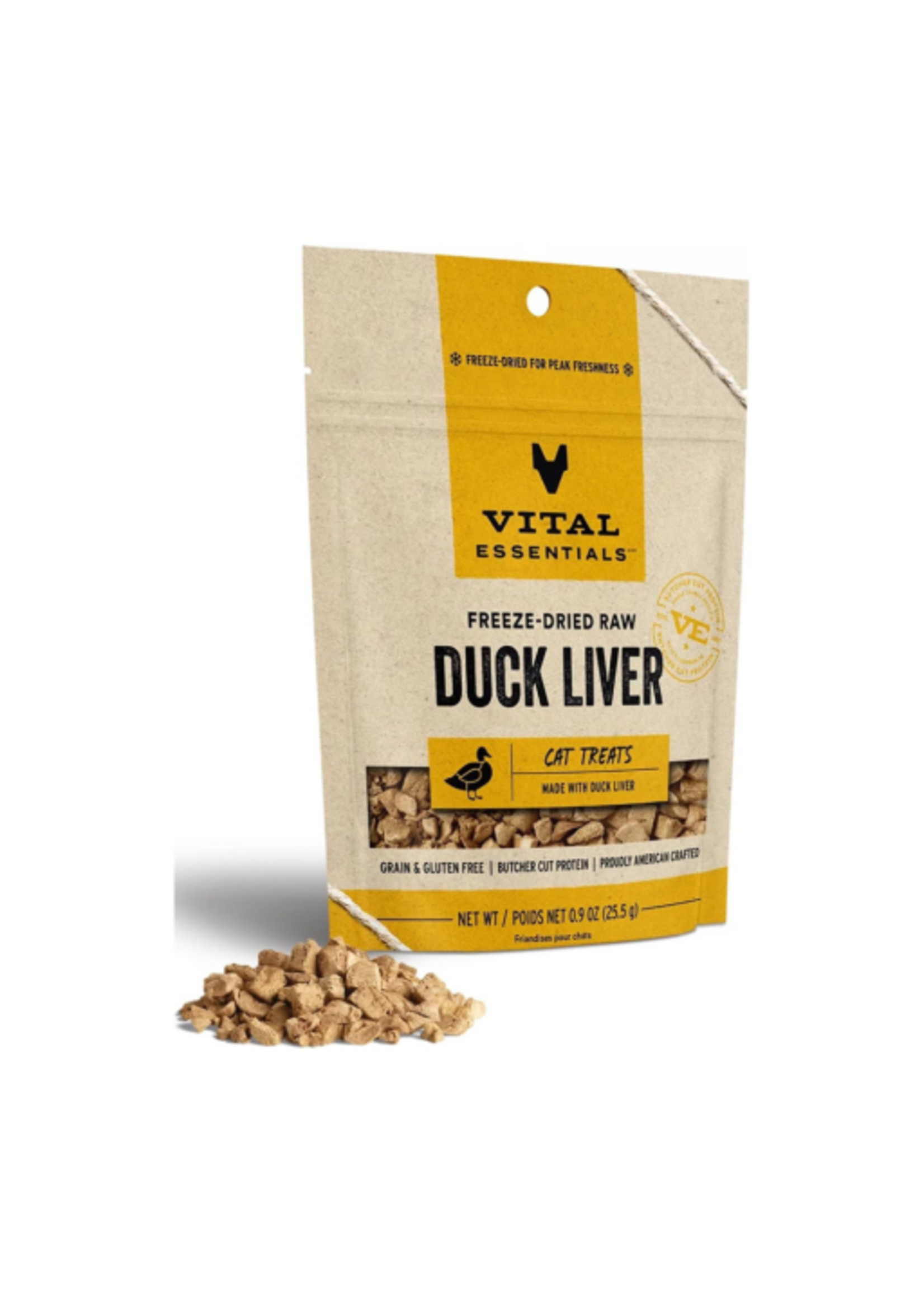 Vital Essentials Vital Essentials Freeze-Dried Duck Liver Cat Treats - .9 oz