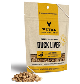 Vital Essentials Vital Essentials Freeze-Dried Duck Liver Cat Treats - .9 oz