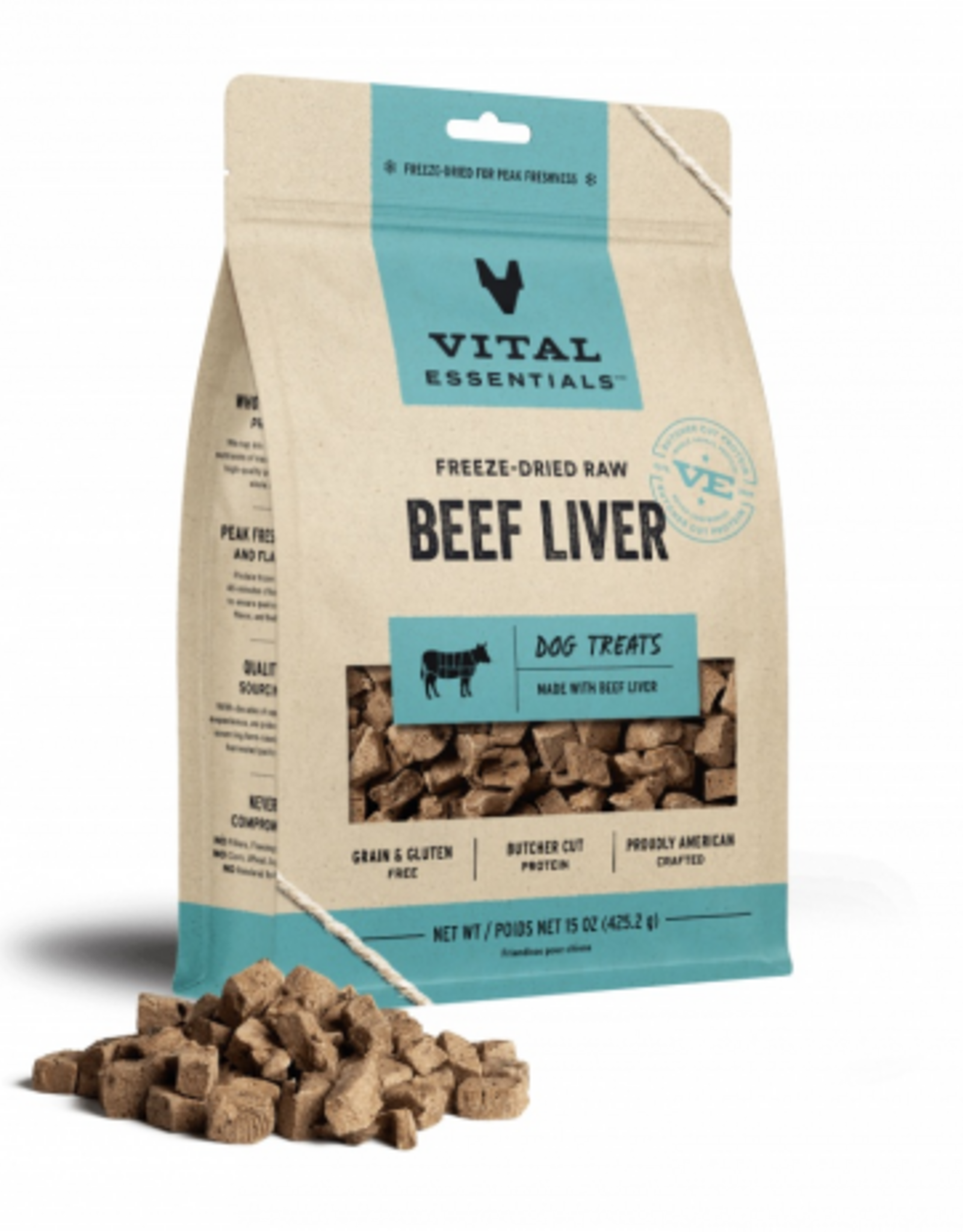 Vital Essentials Vital Essentials Freeze Dried Beef Liver Dog Treats - 15 oz