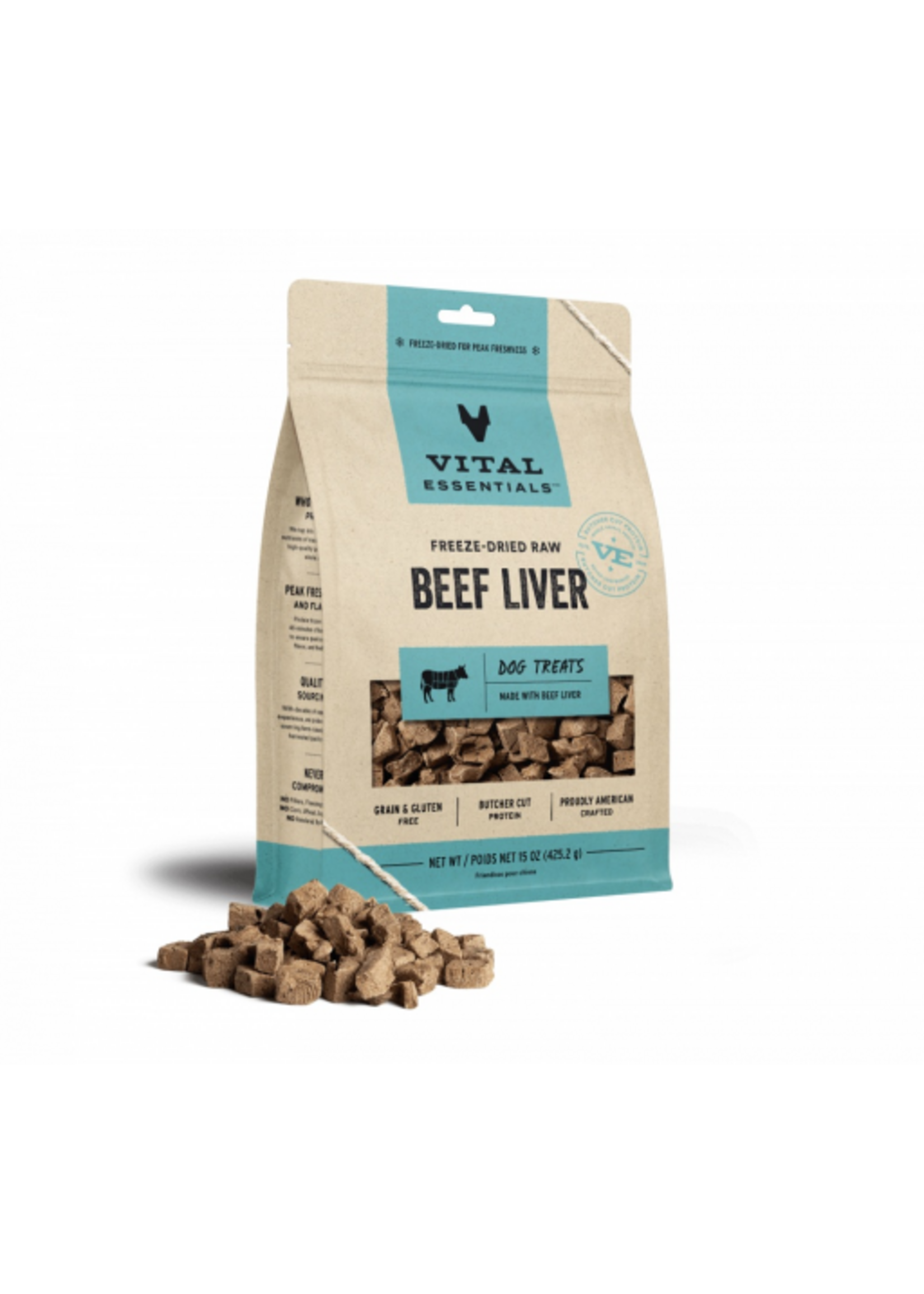 Vital Essentials Vital Essentials Freeze Dried Beef Liver Dog Treats - 15 oz