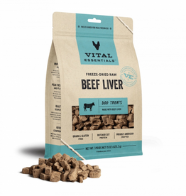 Vital Essentials Vital Essentials Freeze Dried Beef Liver Dog Treats - 15 oz