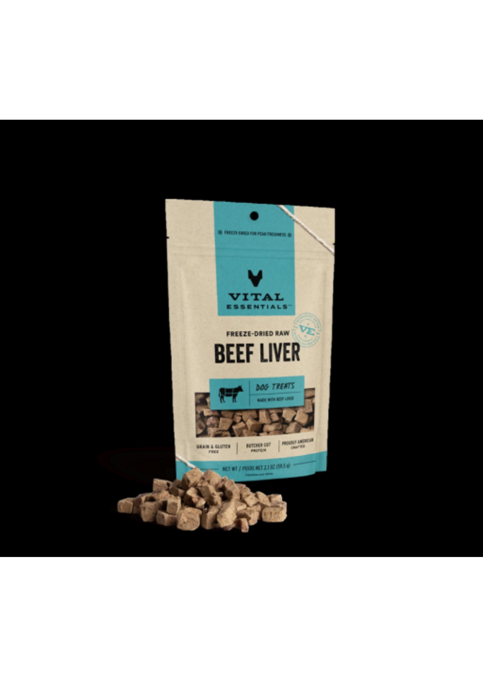 Vital Essentials Vital Essentials Freeze Dried Beef Liver Dog Treats - 2.1 oz