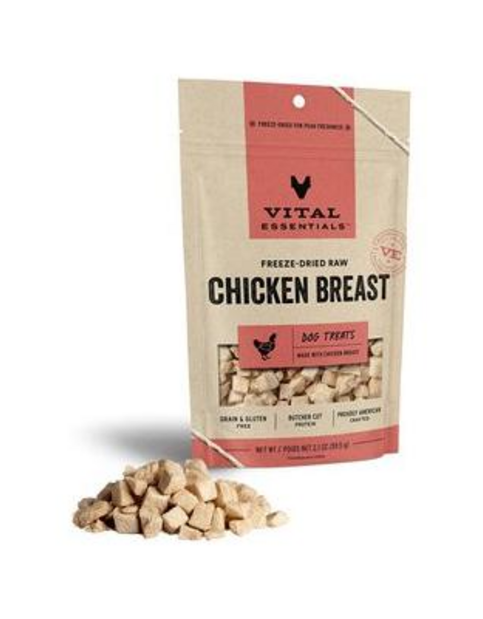 Vital Essentials Vital Essentials Freeze Dried Chicken Breast Dog Treats - 2.1 oz