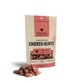 Vital Essentials Vital Essentials Freeze Dried Chicken Hearts Dog Treats - 1.9 oz