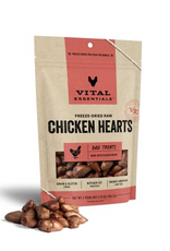 Vital Essentials Vital Essentials Freeze Dried Chicken Hearts Dog Treats - 3.75 oz