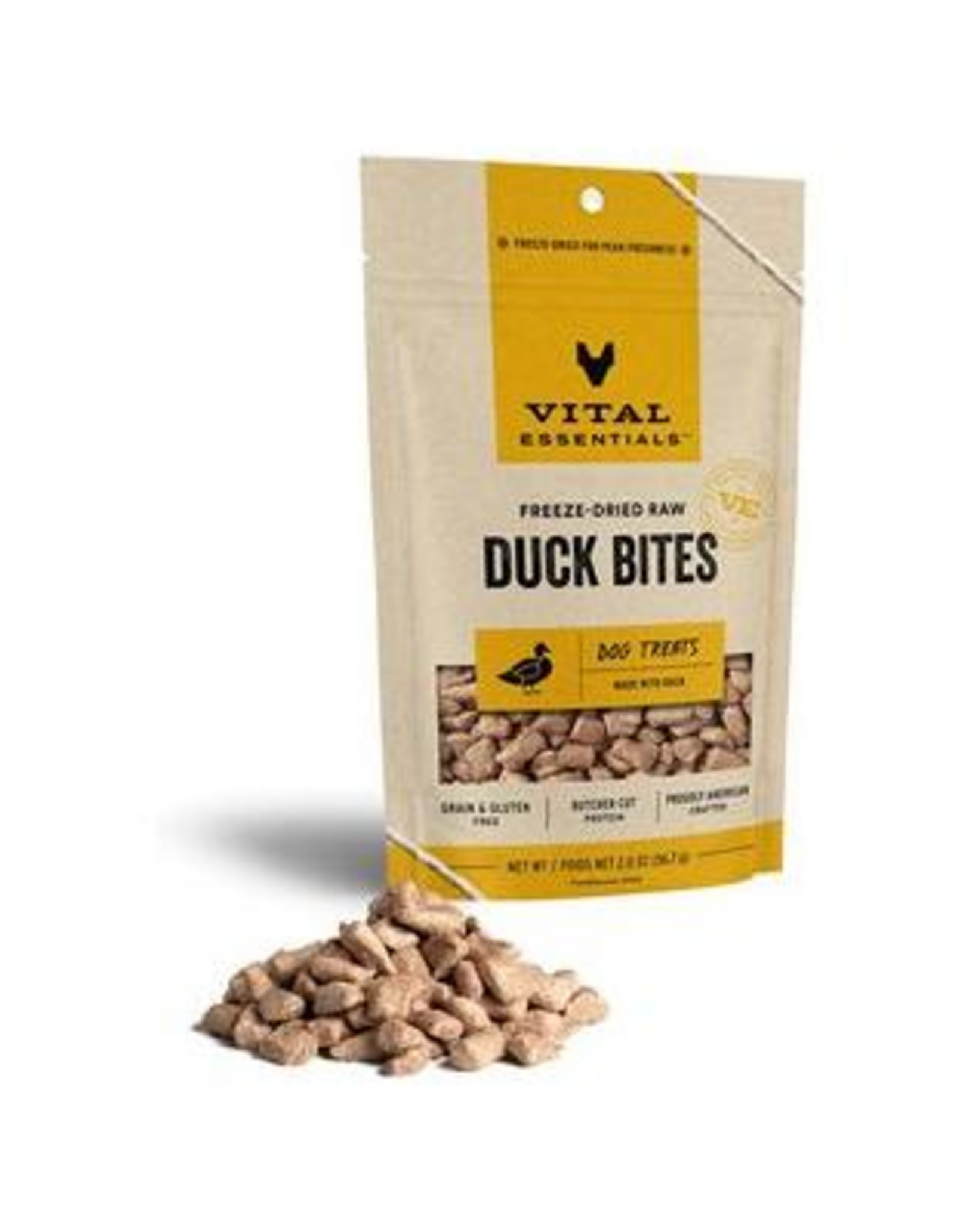 Vital Essentials Vital Essentials Freeze Dried Duck Bites Dog Treats - 2 oz