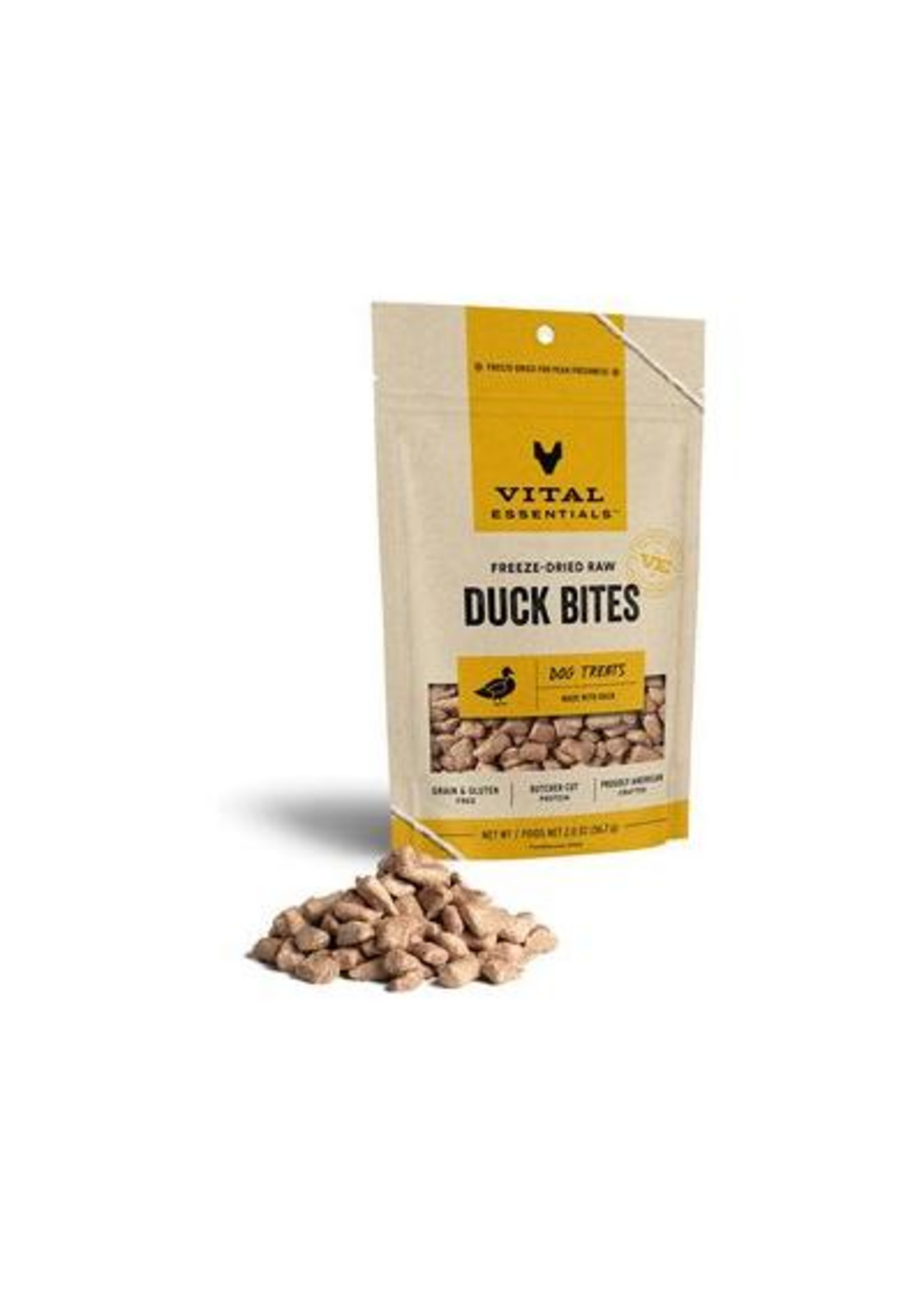 Vital Essentials Vital Essentials Freeze Dried Duck Bites Dog Treats - 2 oz
