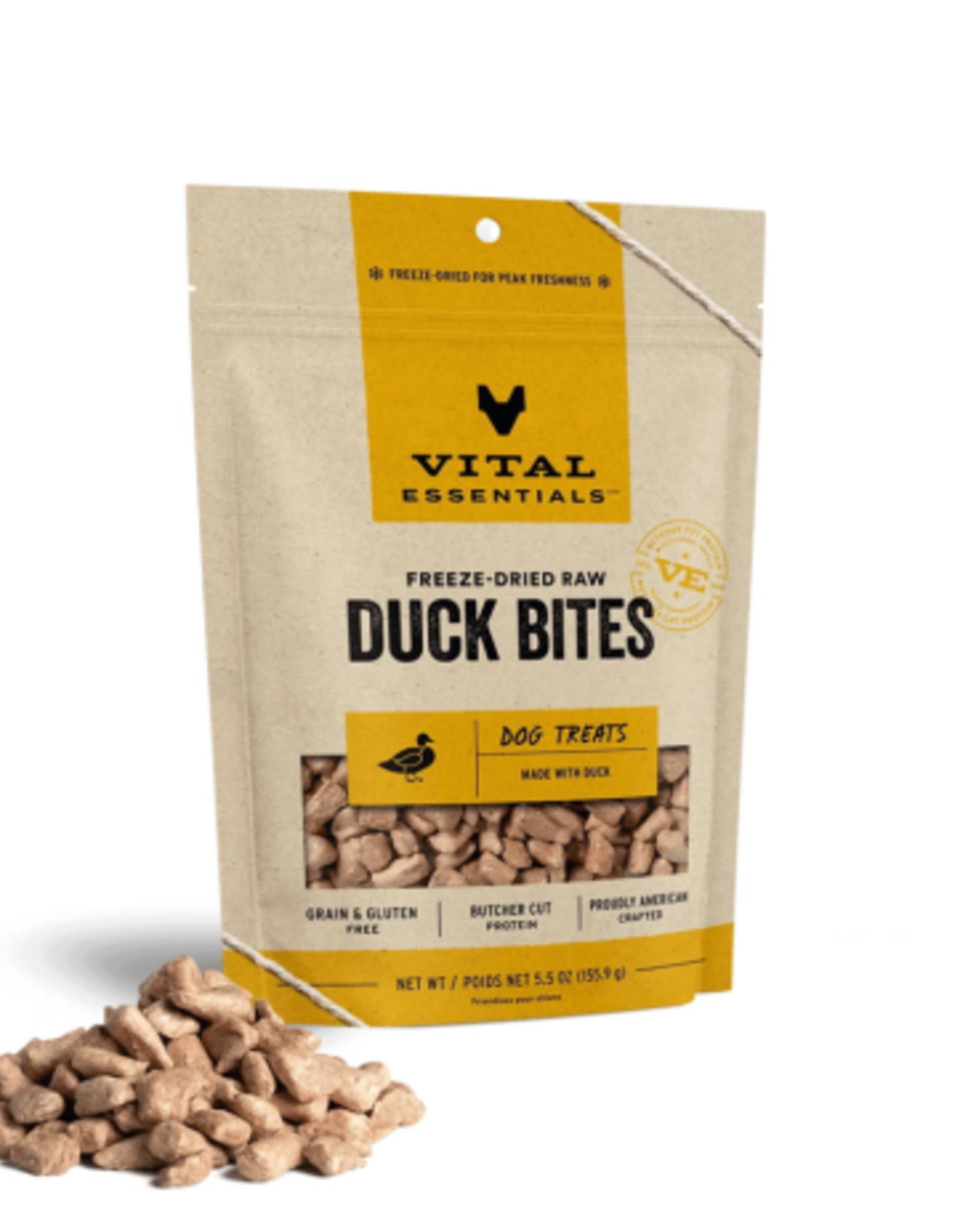 Vital Essentials Vital Essentials Freeze Dried Duck Bites Dog Treats - 5.5 oz