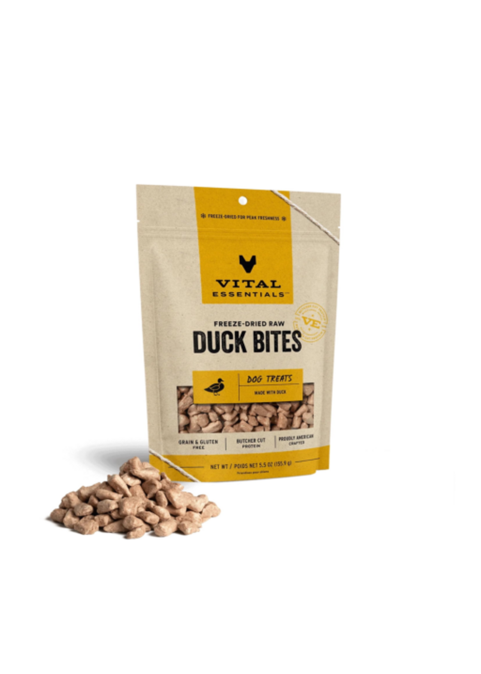 Vital Essentials Vital Essentials Freeze Dried Duck Bites Dog Treats - 5.5 oz