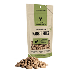 Vital Essentials Vital Essentials Freeze Dried Rabbit Bites Dog Treats - 2 oz
