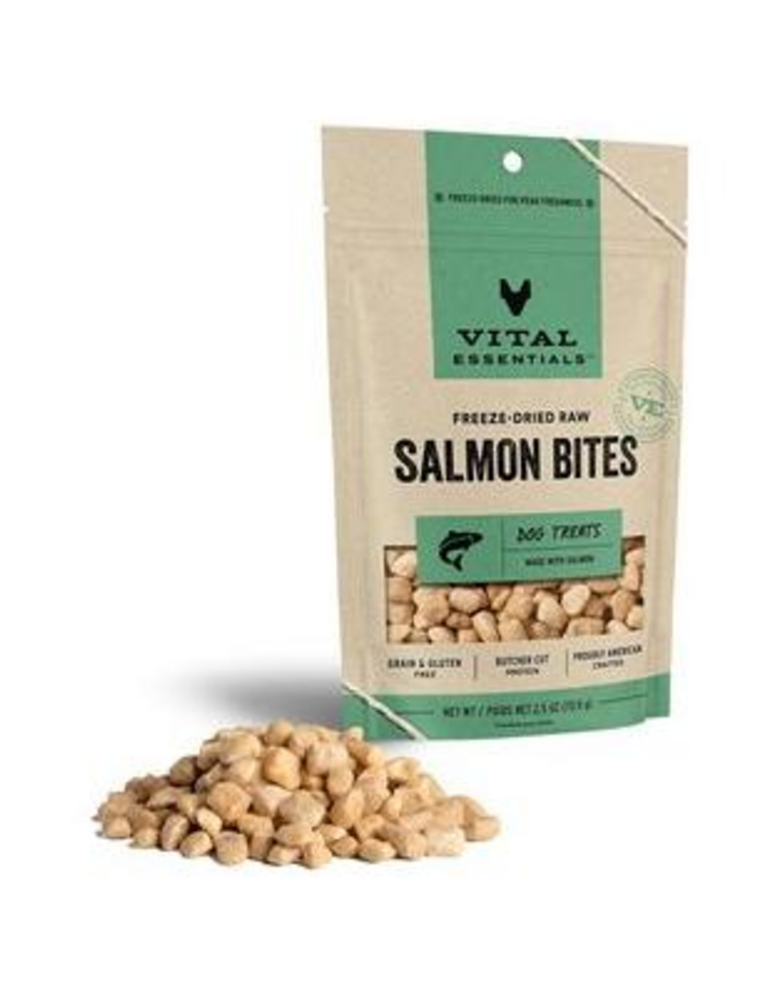 Vital Essentials Vital Essentials Freeze Dried Salmon Bites Dog Treats - 2.5 oz