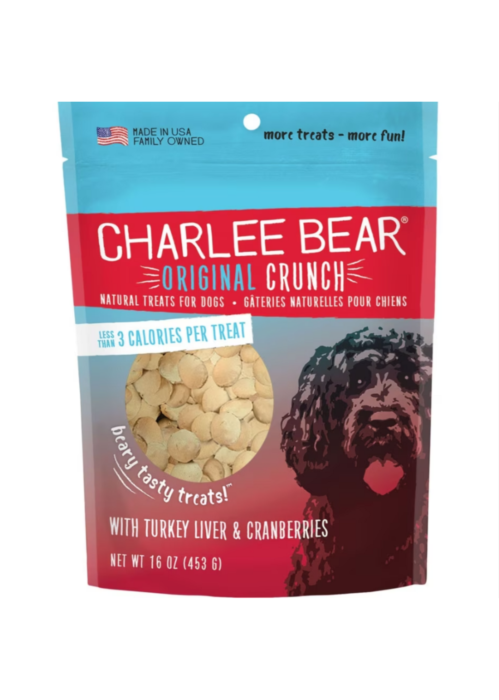 Charlee Bear Charlee Bear Original Turkey Liver & Cranberries Dog Treats - 16 oz.