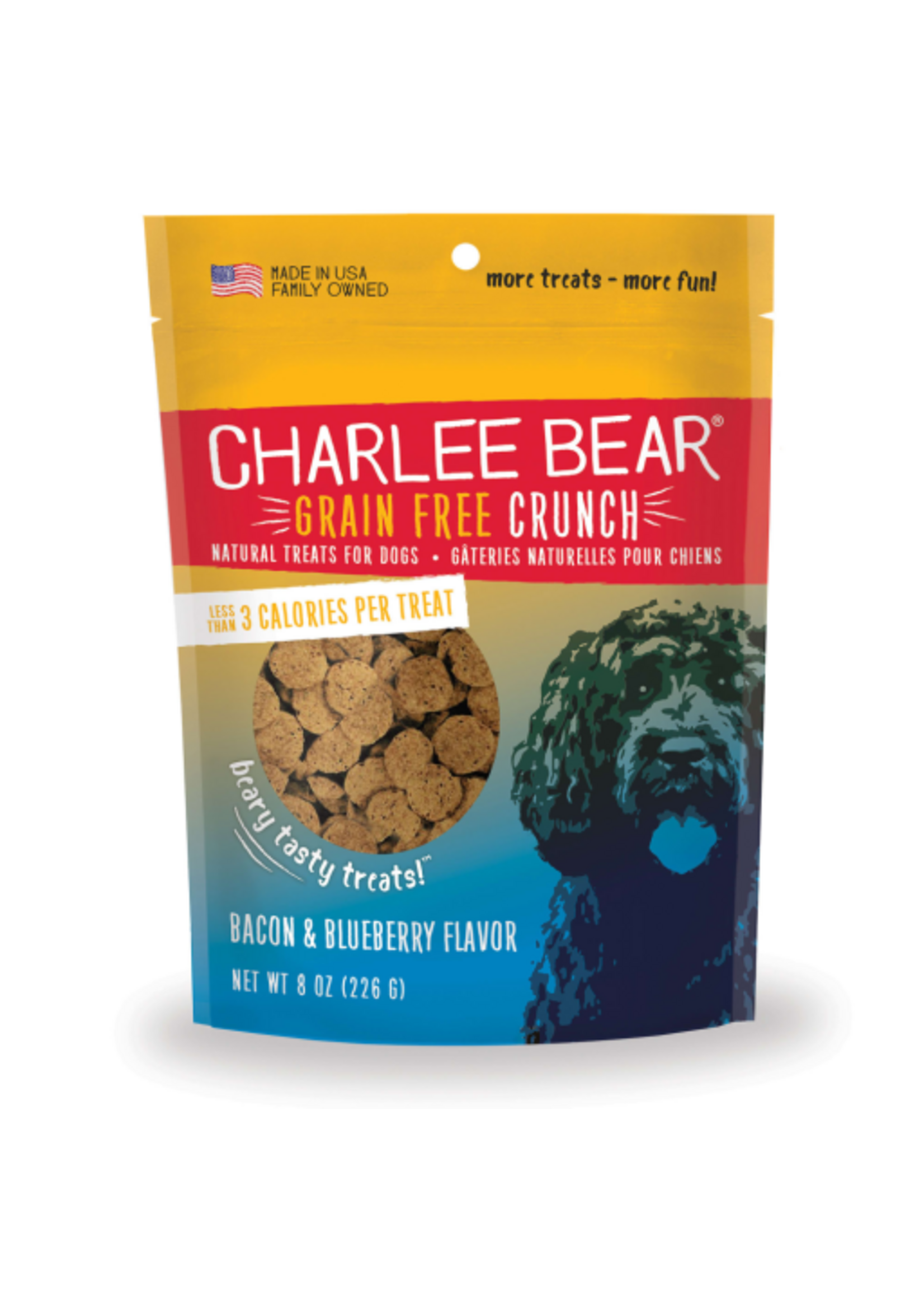 Charlee Bear Charlee Bear Crunch Grain-Free Bacon & Blueberry Dog Treats - 8 oz.