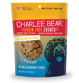 Charlee Bear Charlee Bear Crunch Grain-Free Bacon & Blueberry Dog Treats - 8 oz.